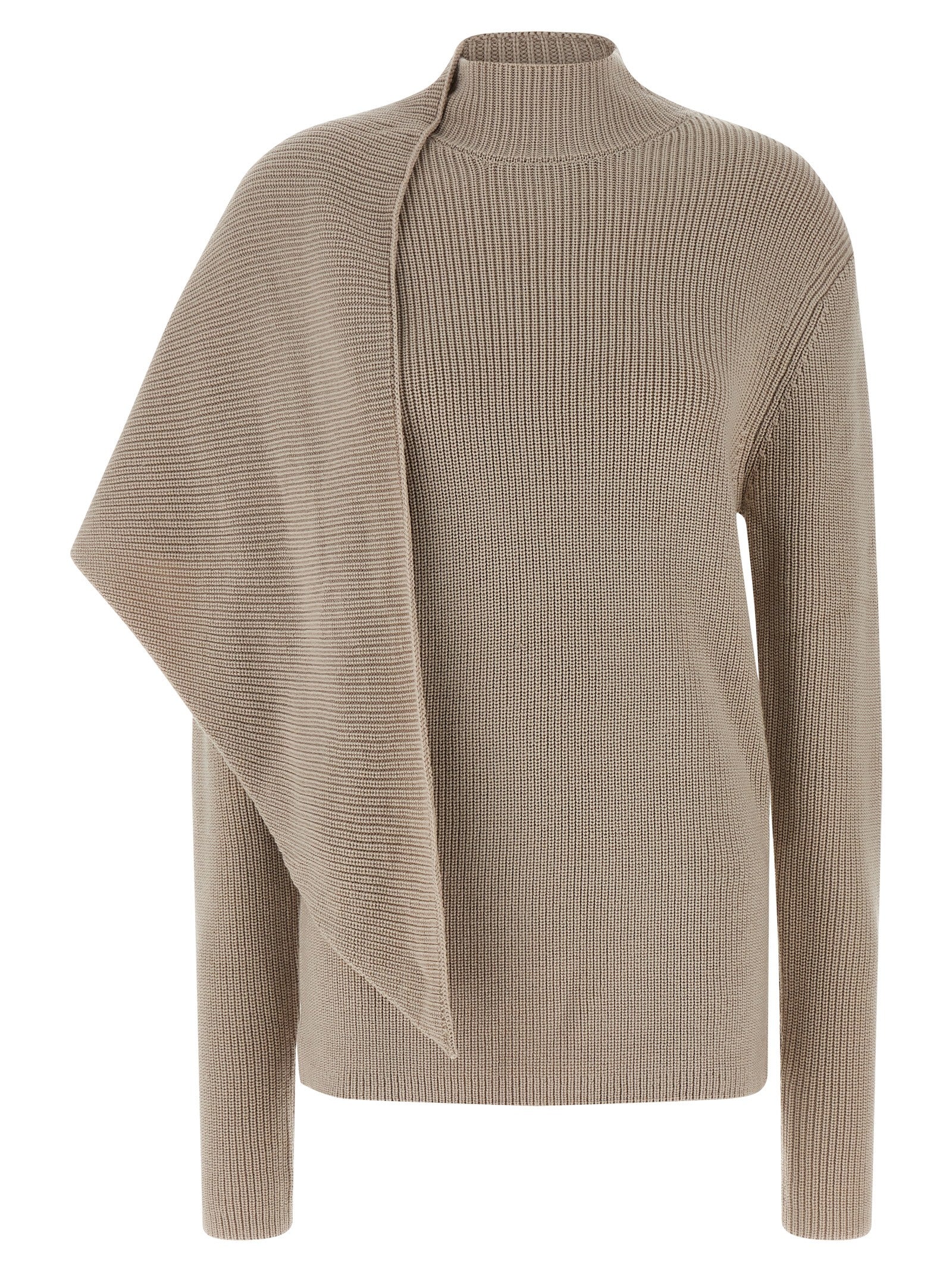Entire Studios Beige Wool Women's Cardigan