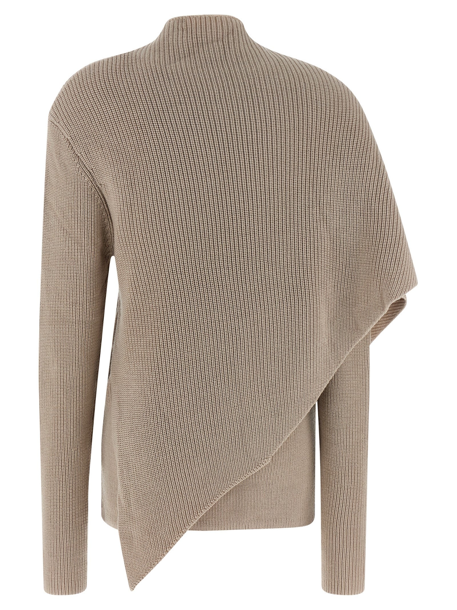 Entire Studios Beige Wool Women's Cardigan