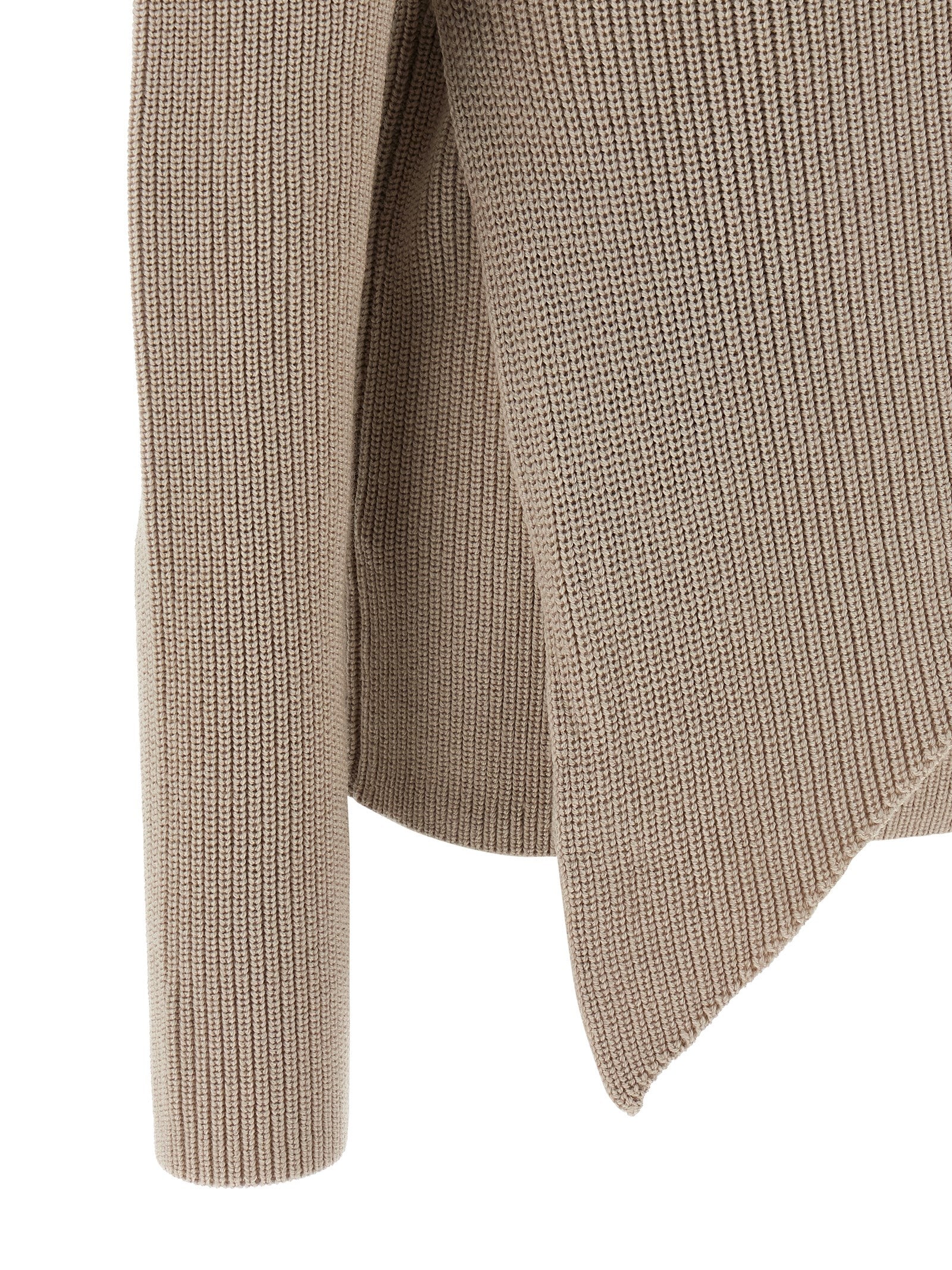 Entire Studios Beige Wool Women's Cardigan