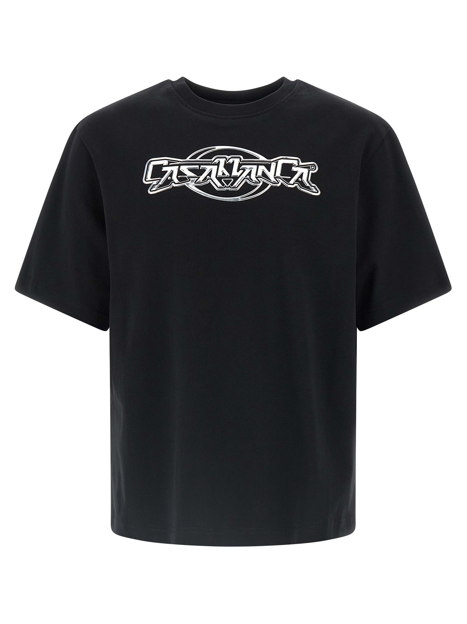 Casablanca Black Organic Cotton Men's T-Shirt