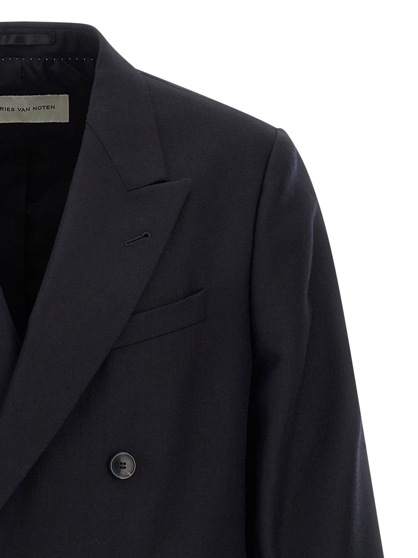 Dries Van Noten Blue Wool Men's Blazer
