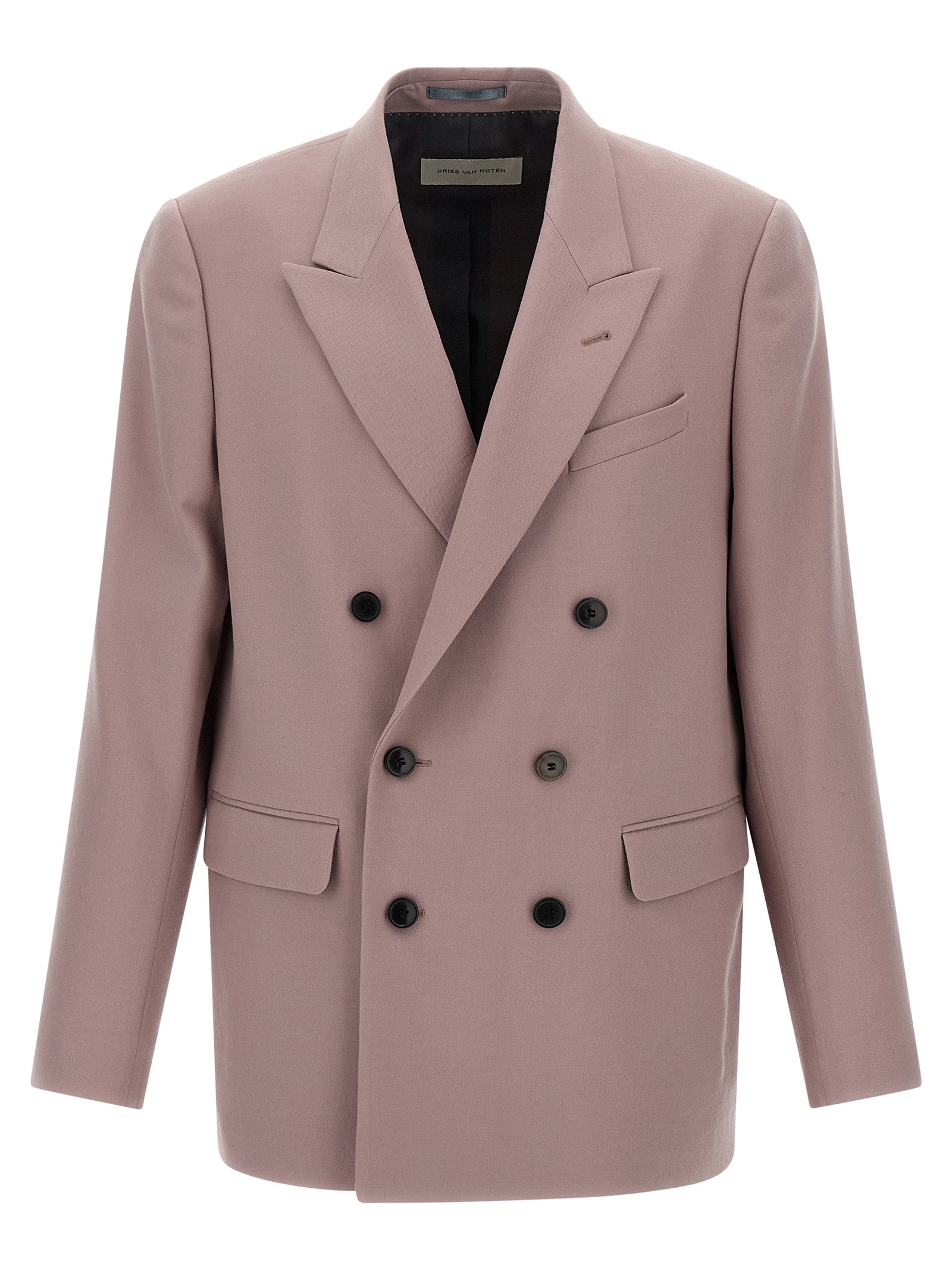 Dries Van Noten Purple Wool Men's Blazer