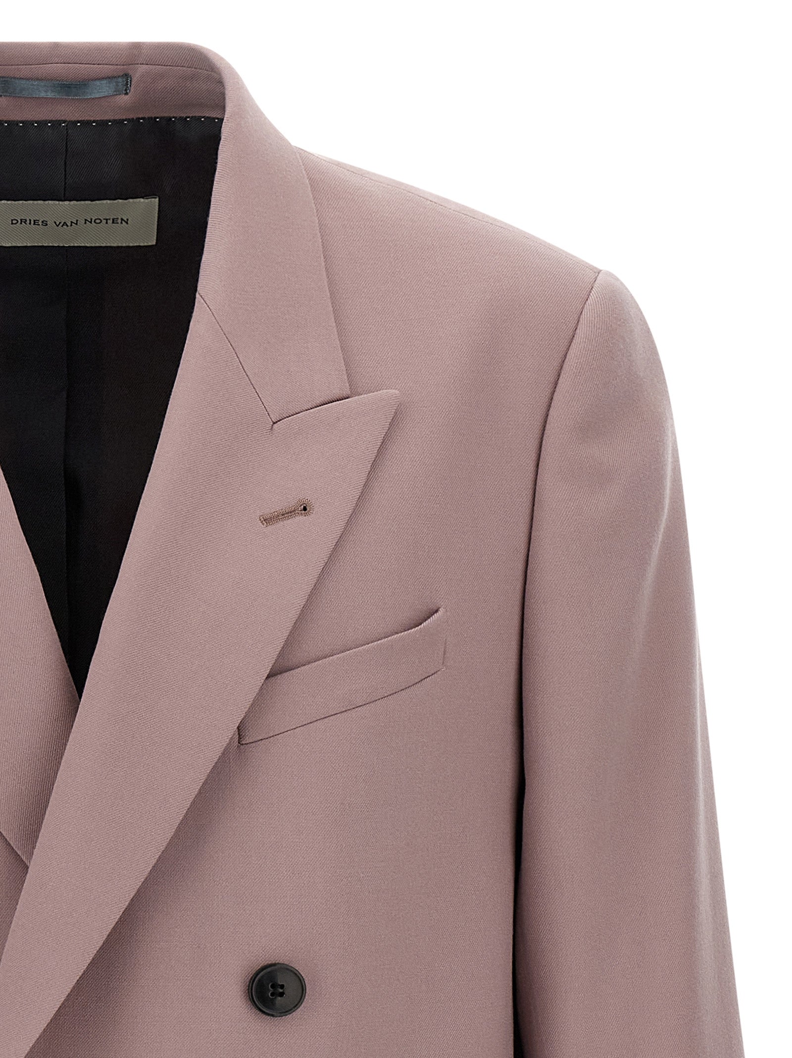 Dries Van Noten Purple Wool Men's Blazer