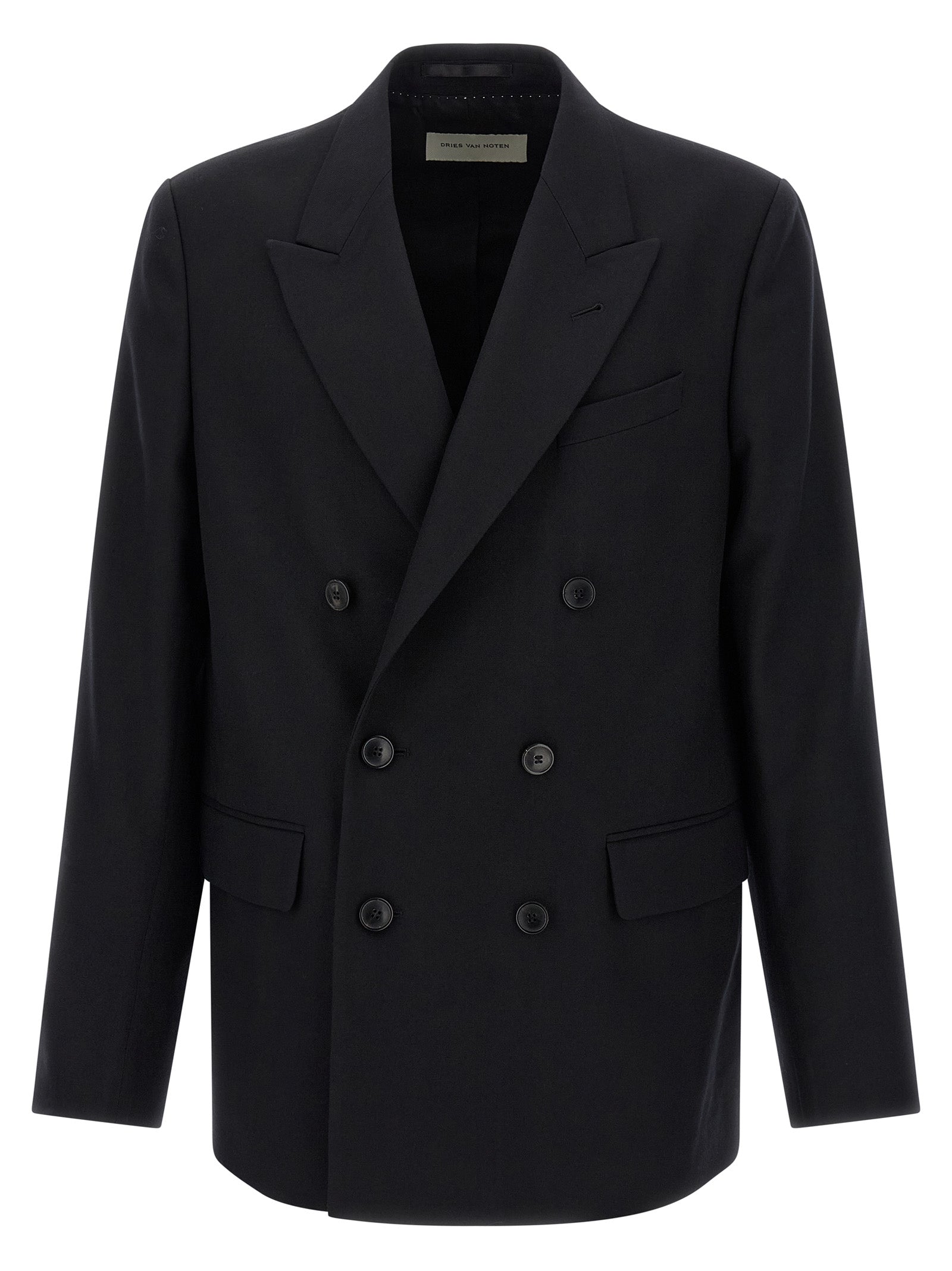 Dries Van Noten Black Wool Men's Blazer