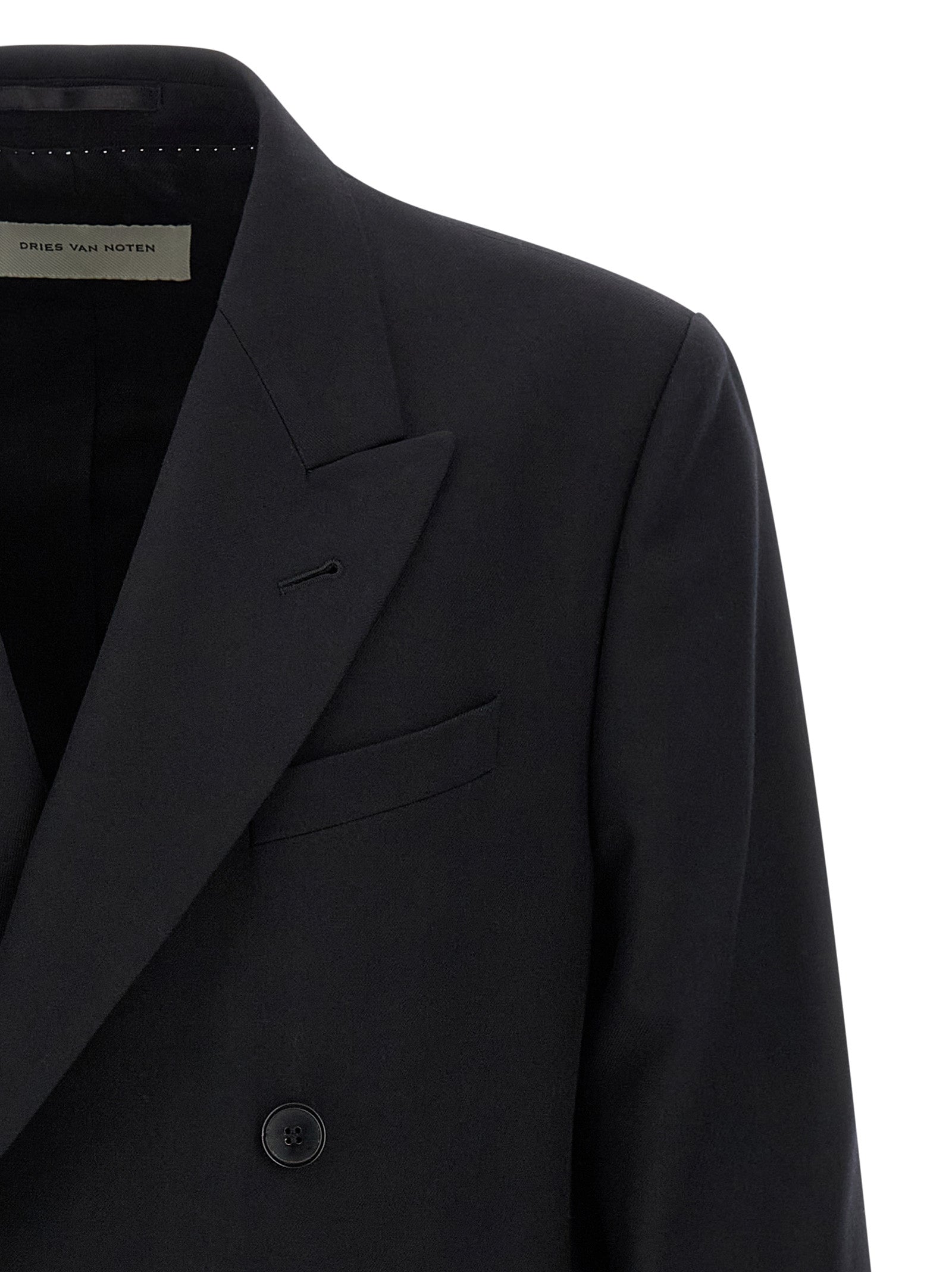 Dries Van Noten Black Wool Men's Blazer