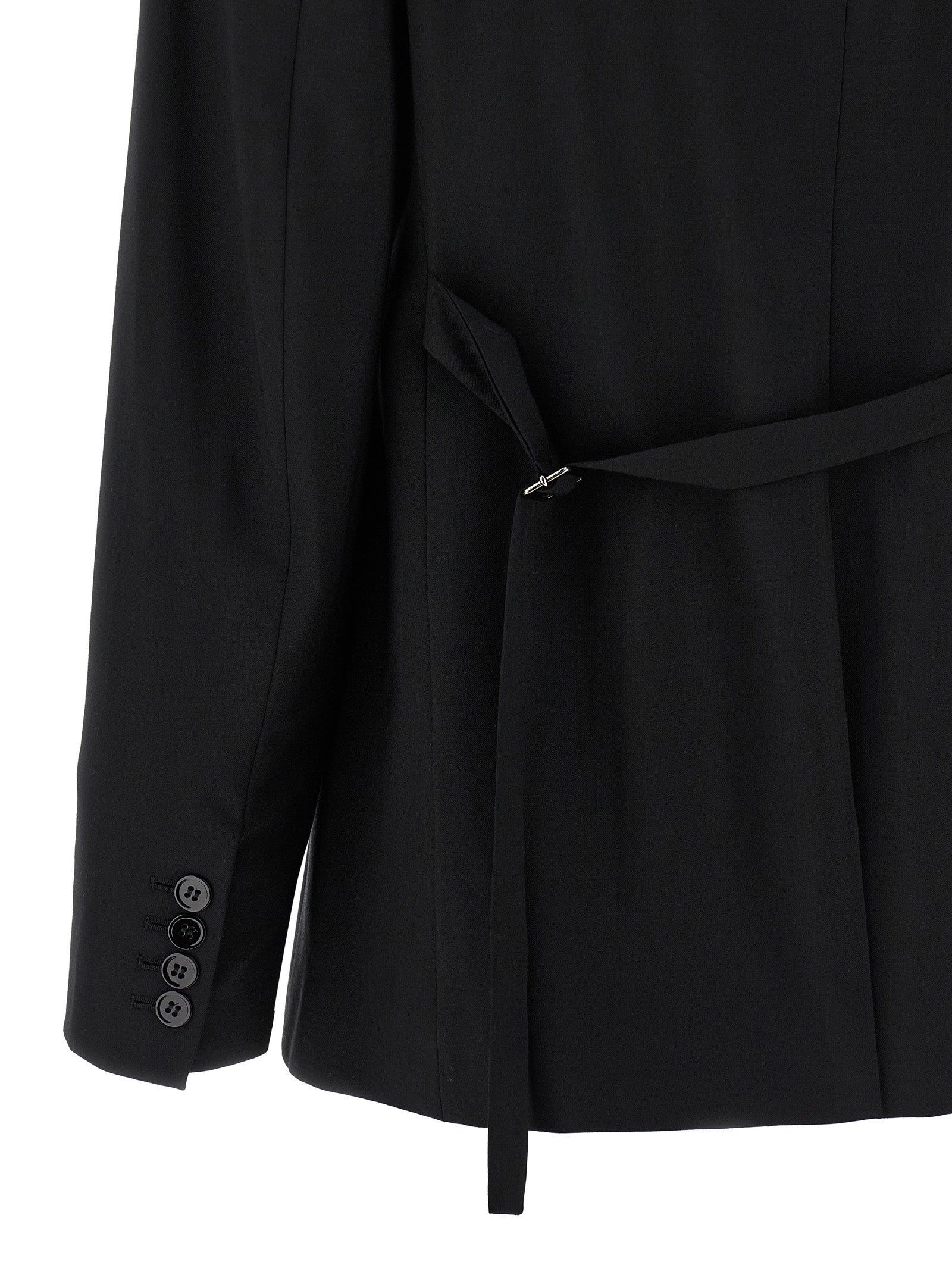 Nensi Dojaka Black Virgin Wool Women's Blazer