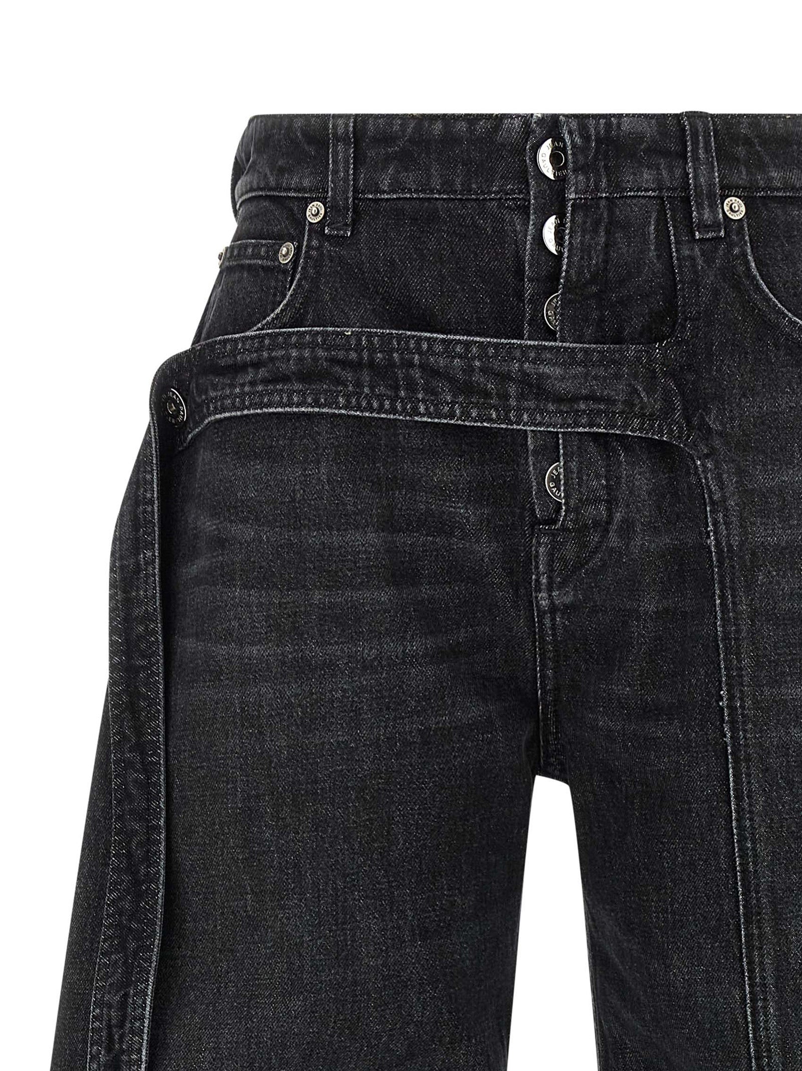 Jean Paul Gaultier Black Cotton Jeans Women's Denim
