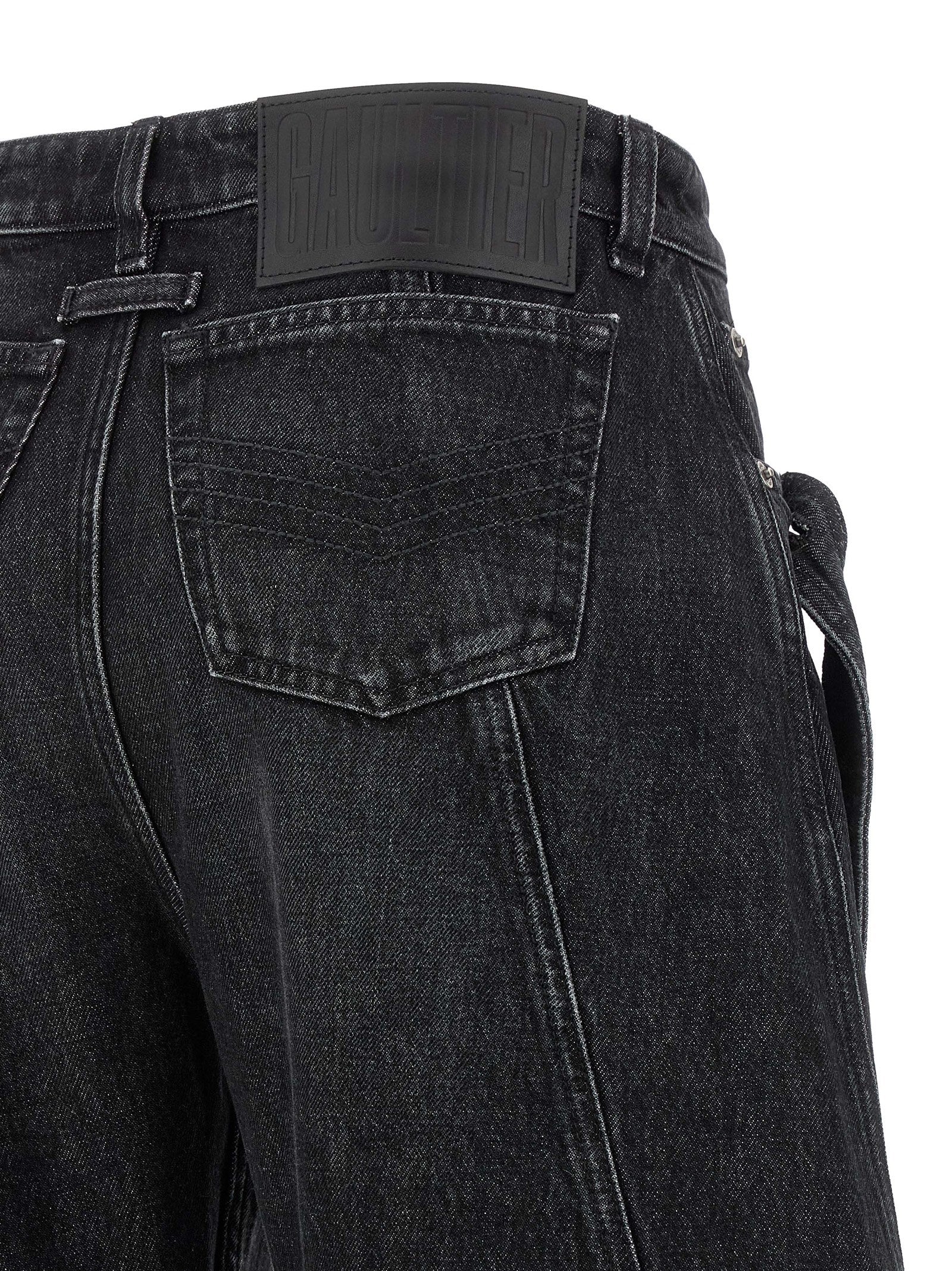 Jean Paul Gaultier Black Cotton Jeans Women's Denim