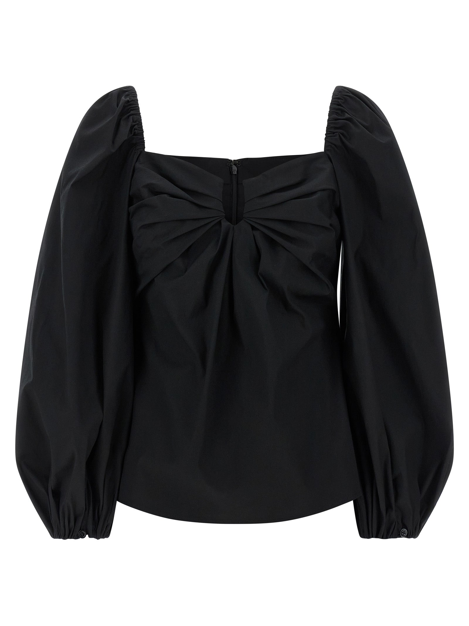 Carolina Herrera Black Cotton Tank Women's Tops