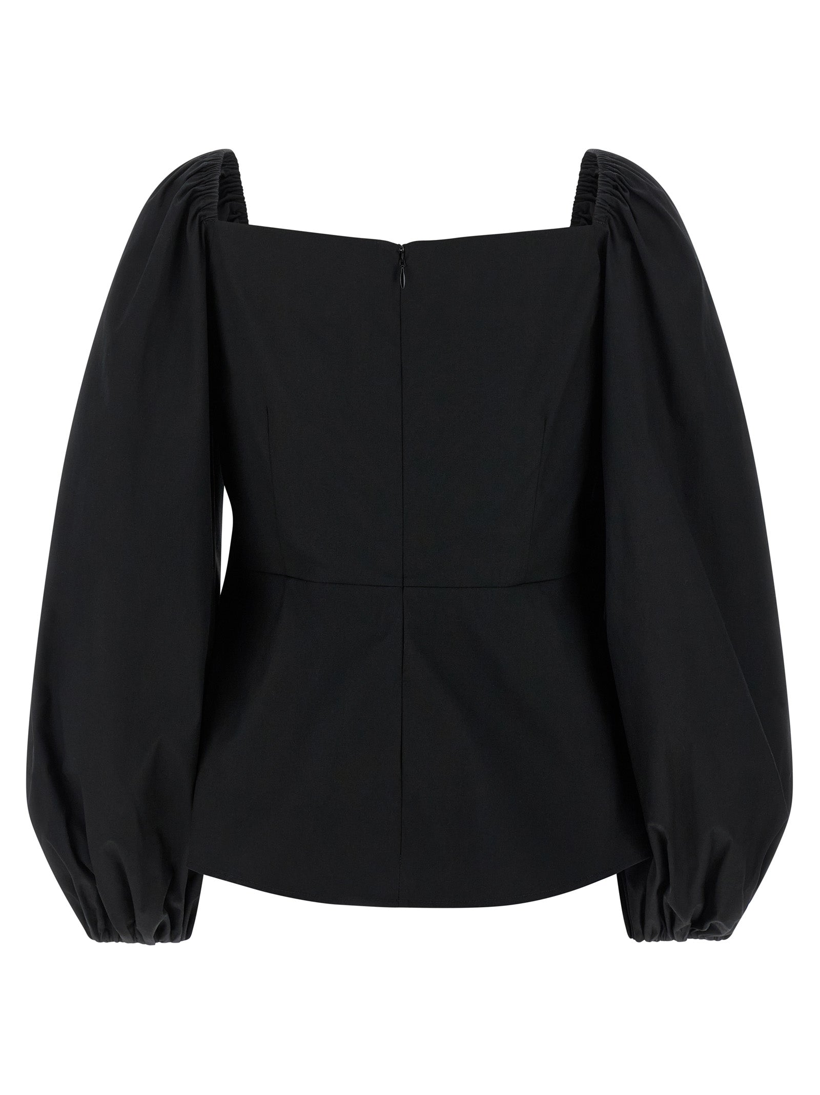 Carolina Herrera Black Cotton Tank Women's Tops