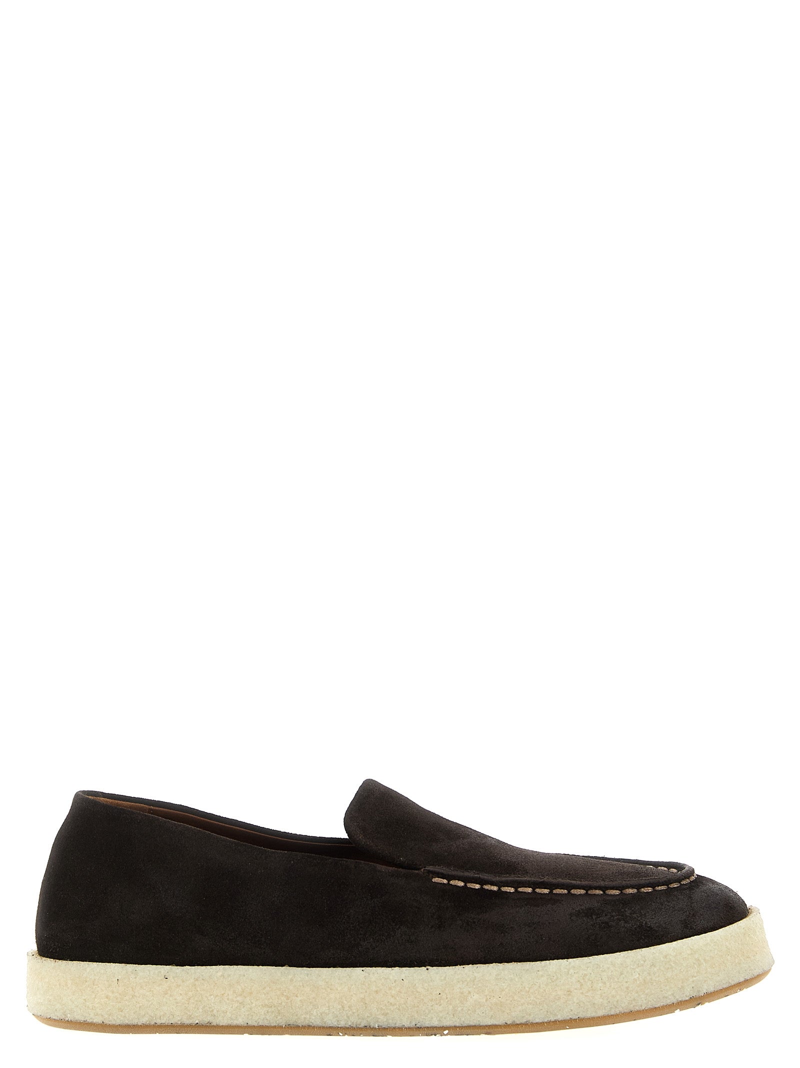 Marsell Brown Leather Slip-On Men's Loafers