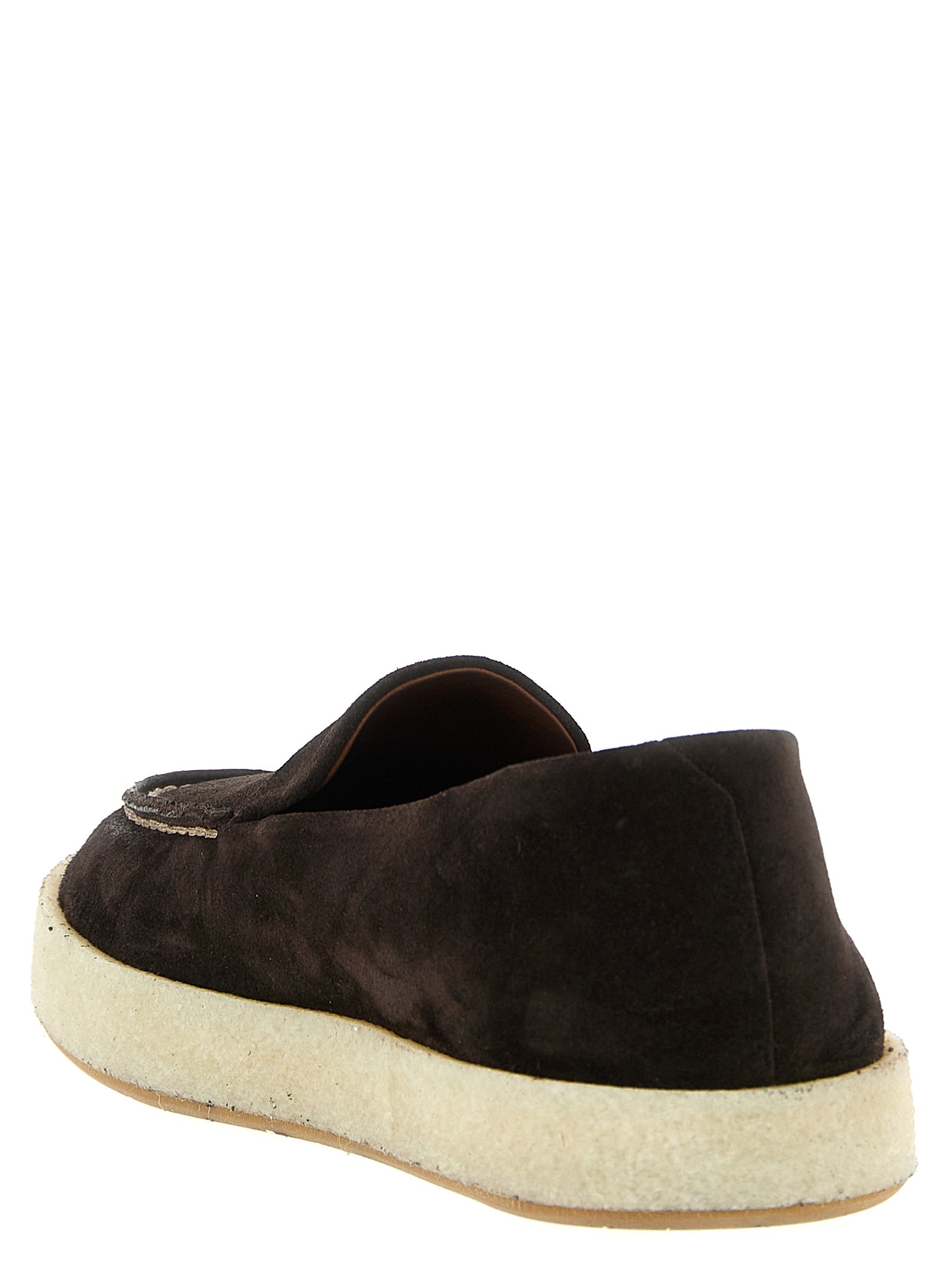 Marsell Brown Leather Slip-On Men's Loafers
