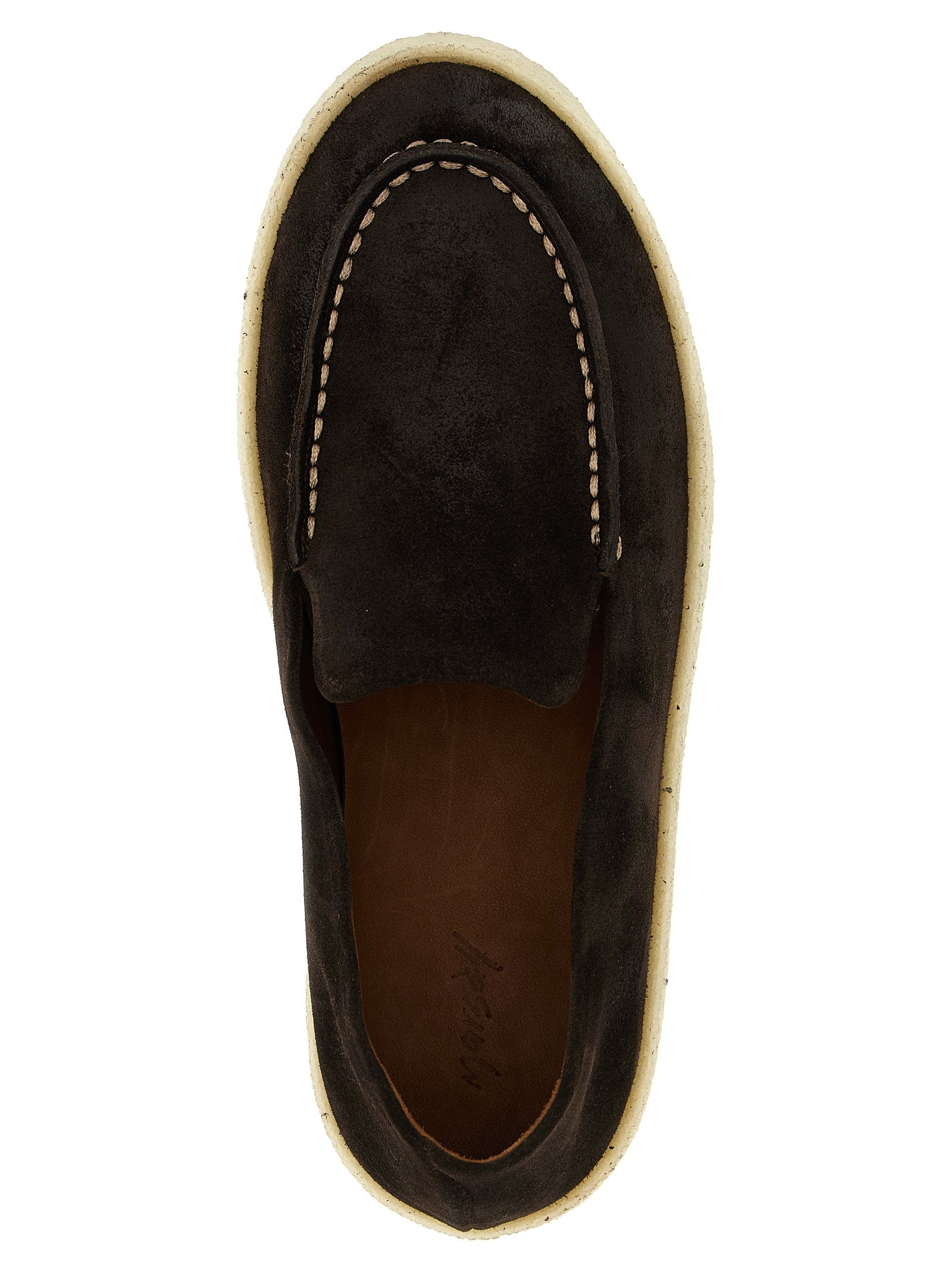 Marsell Brown Leather Slip-On Men's Loafers