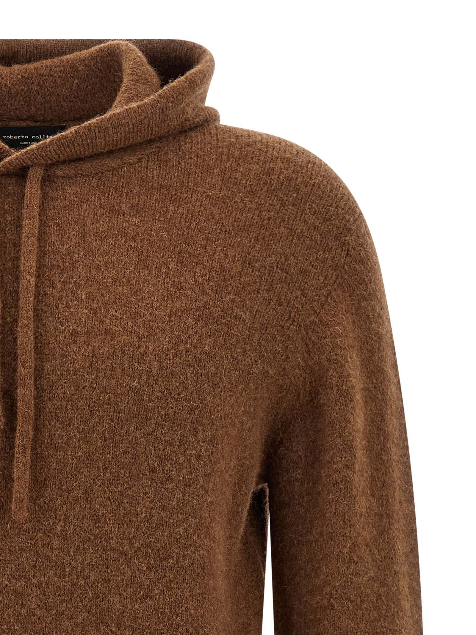Roberto Collina Brown Virgin Wool Men's Cardigan