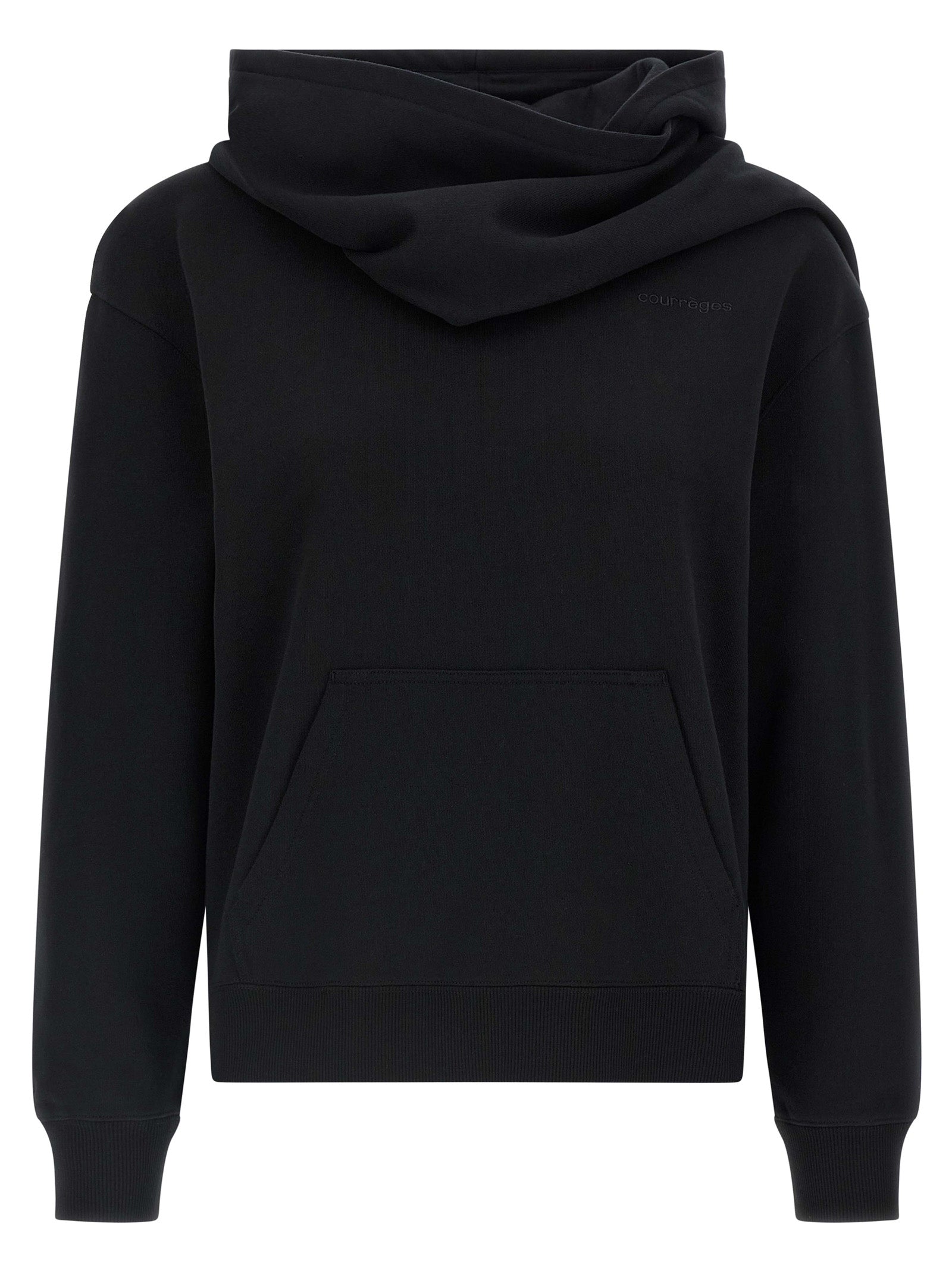 Courrèges Black Cotton Women's Sweatshirt