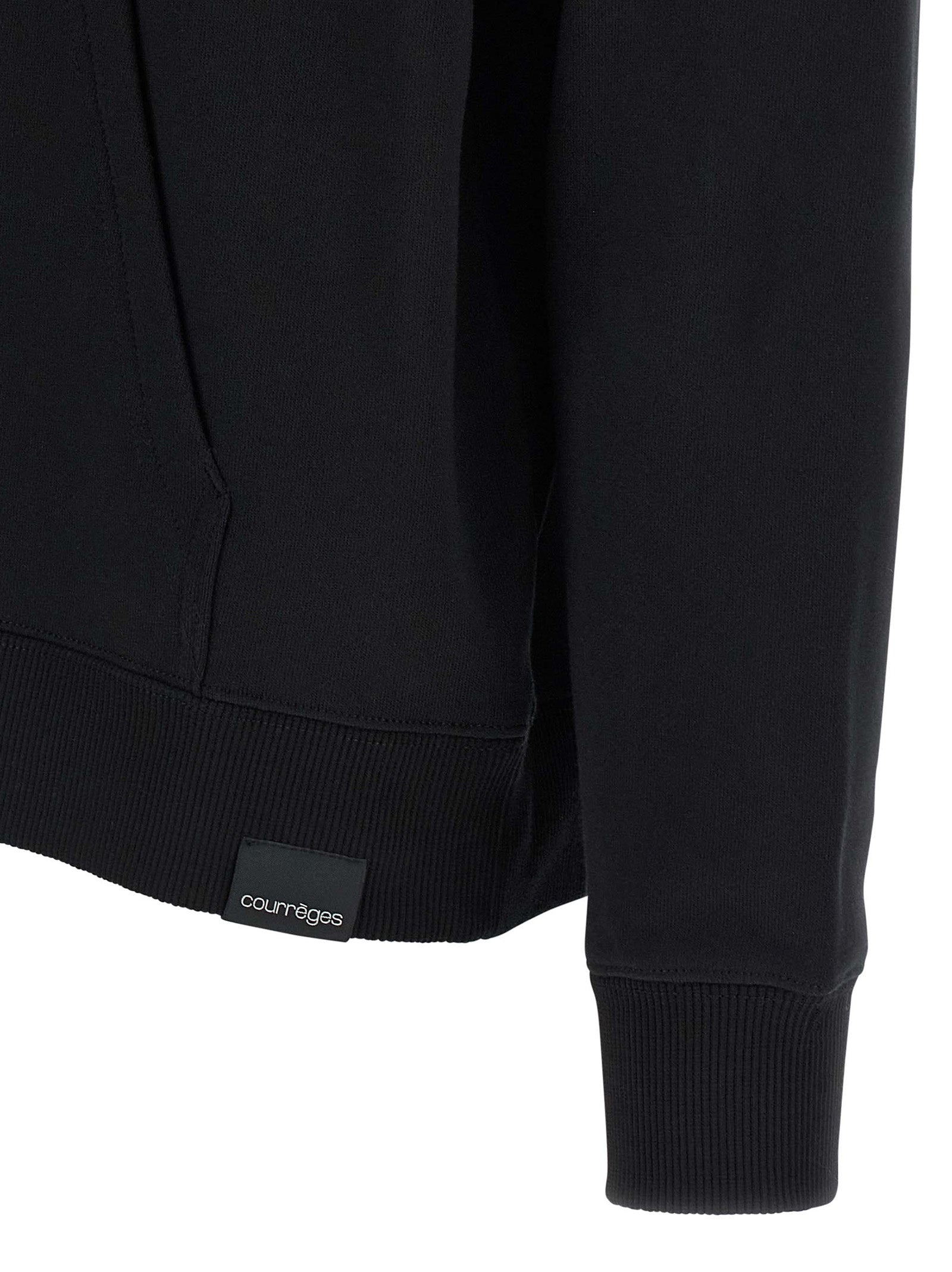 Courrèges Black Cotton Women's Sweatshirt
