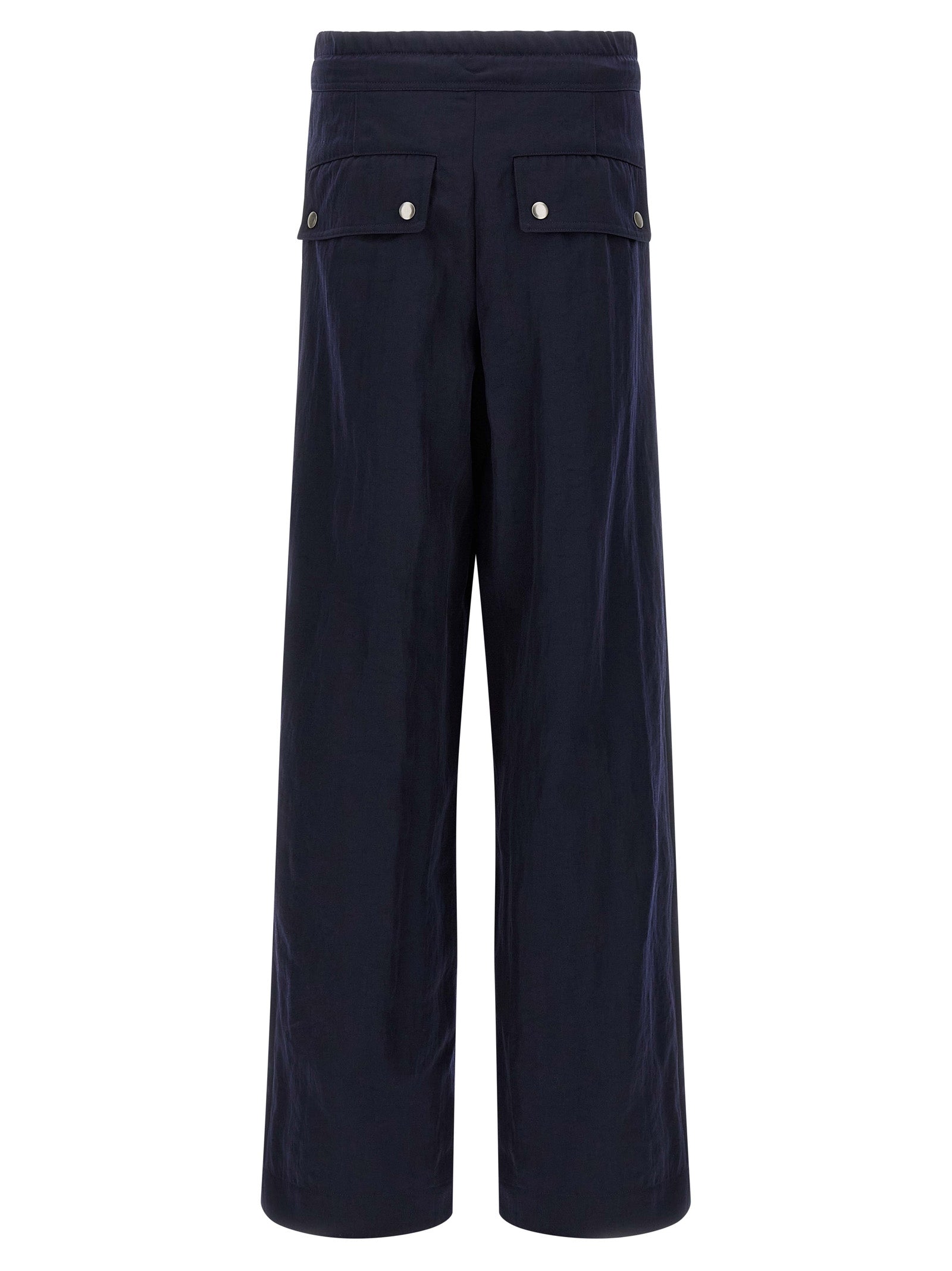 Dries Van Noten Blue Nylon Casual Men's Pants