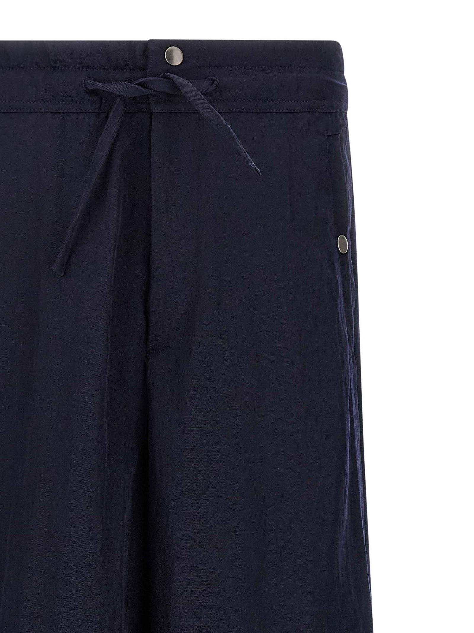 Dries Van Noten Blue Nylon Casual Men's Pants