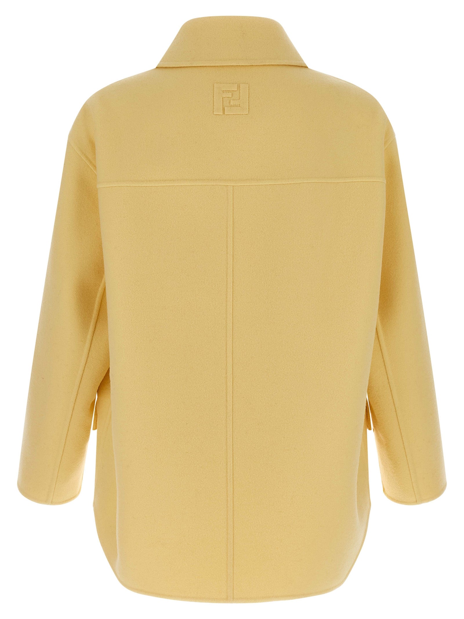Fendi Bicolor Virgin Wool Men's Coat