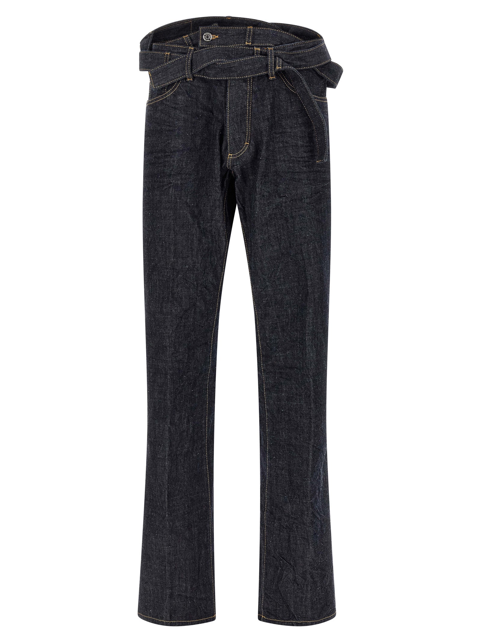 Dsquared² Blue Cotton Straight-Leg Men's Jeans
