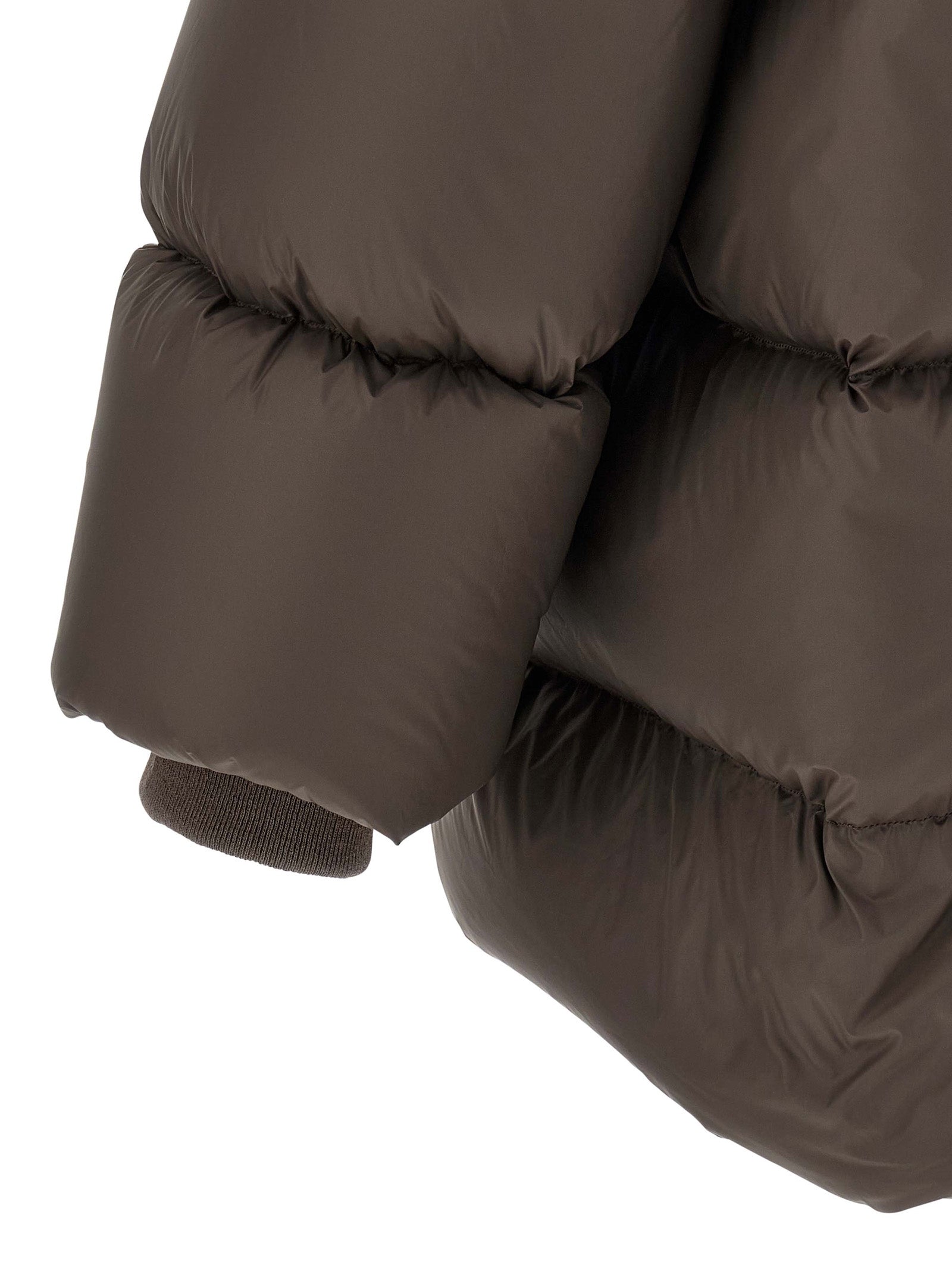 Rick Owens Brown Nylon Full-Length Men's Jacket