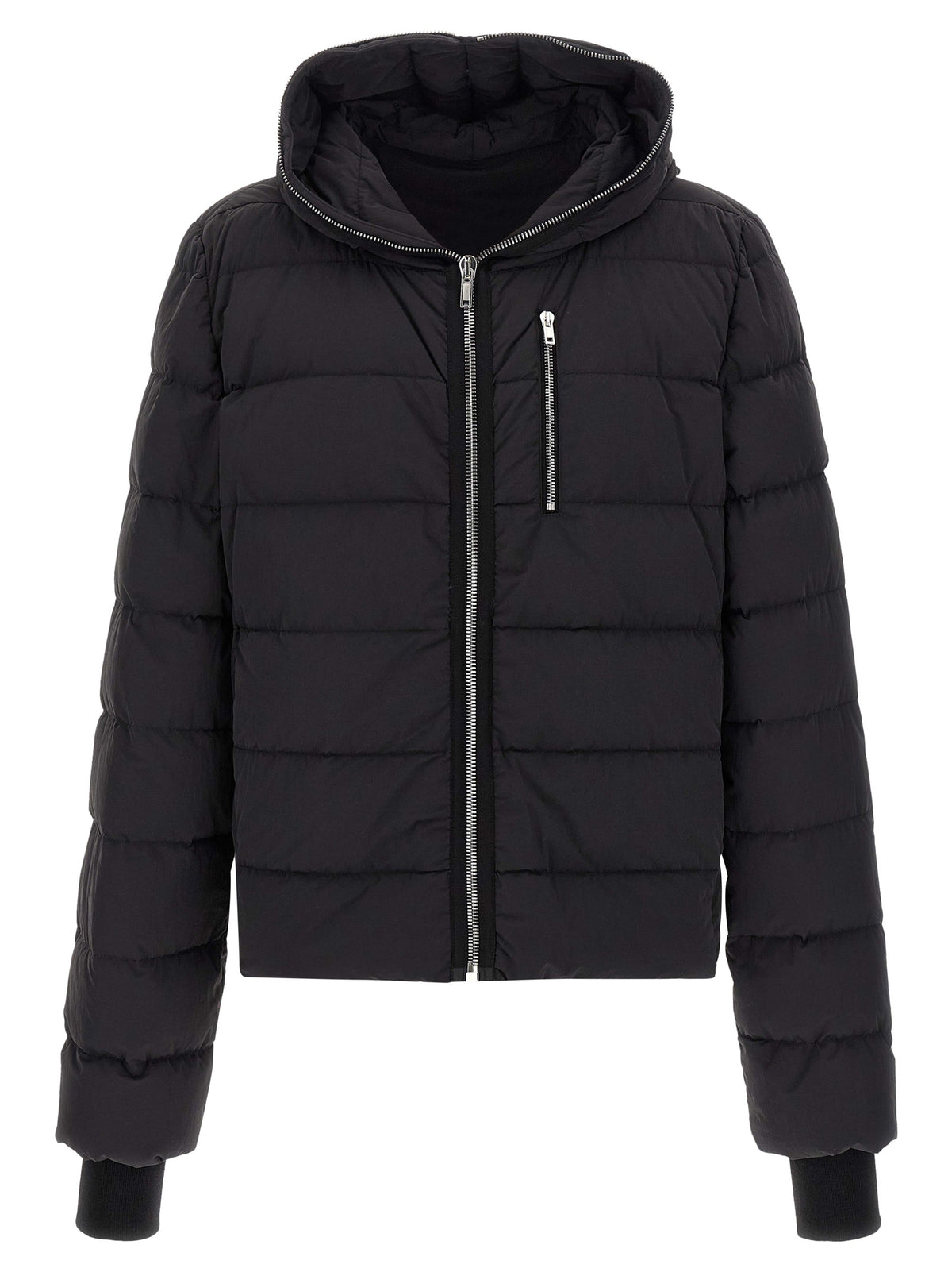 Rick Owens Black Nylon Full-Length Men's Jacket