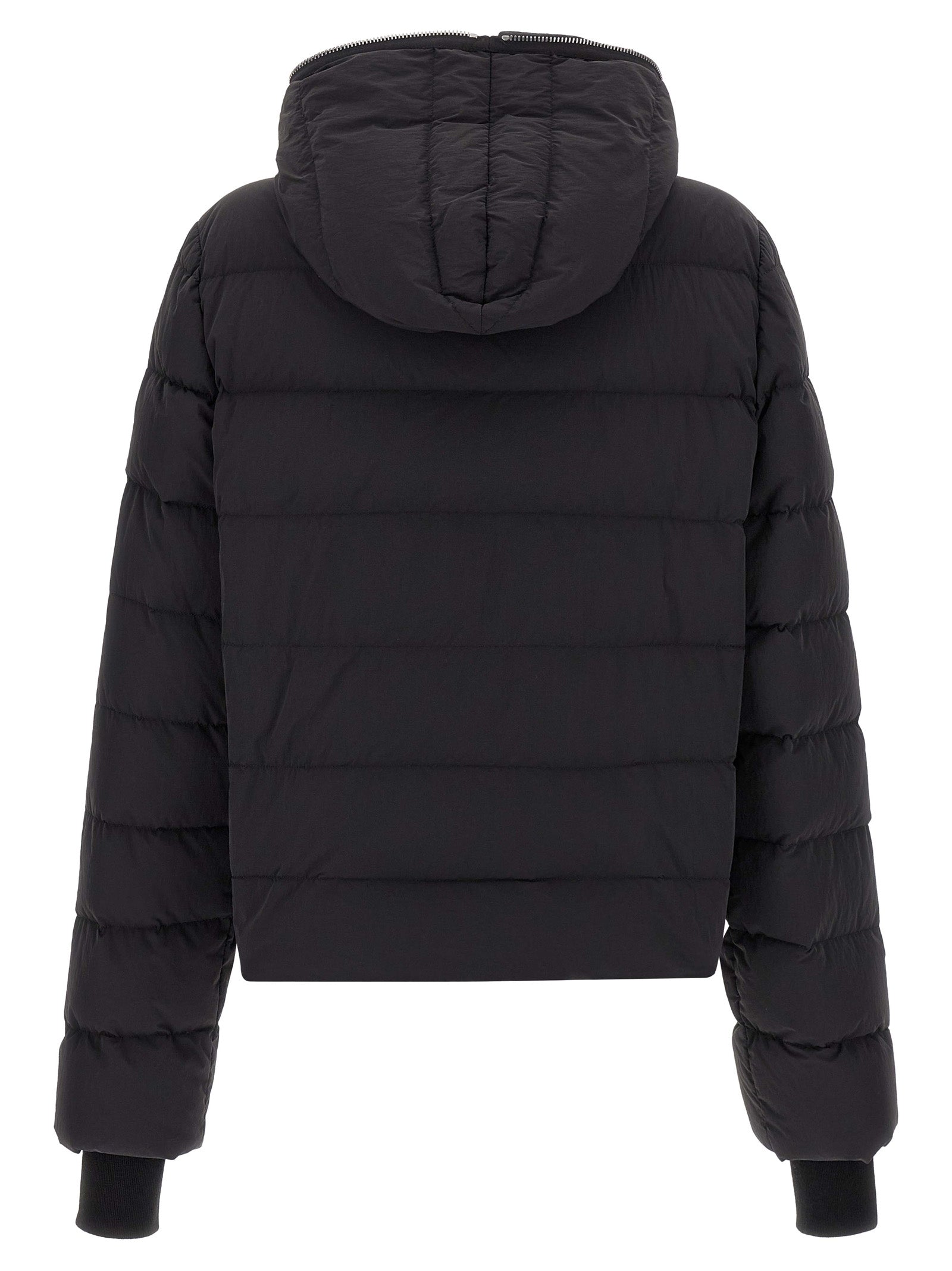 Rick Owens Black Nylon Full-Length Men's Jacket