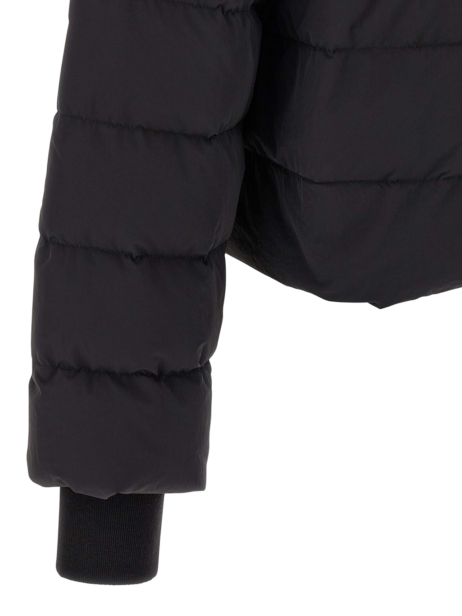 Rick Owens Black Nylon Full-Length Men's Jacket