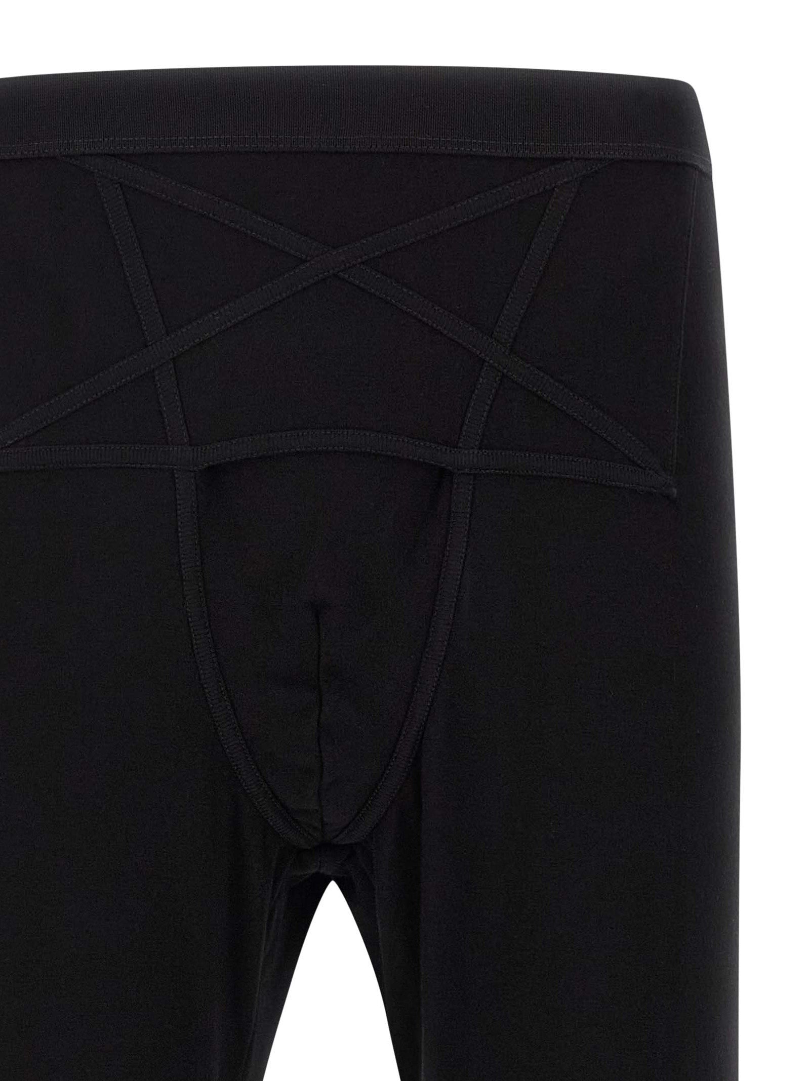 Rick Owens Black Wool Men's Leggings