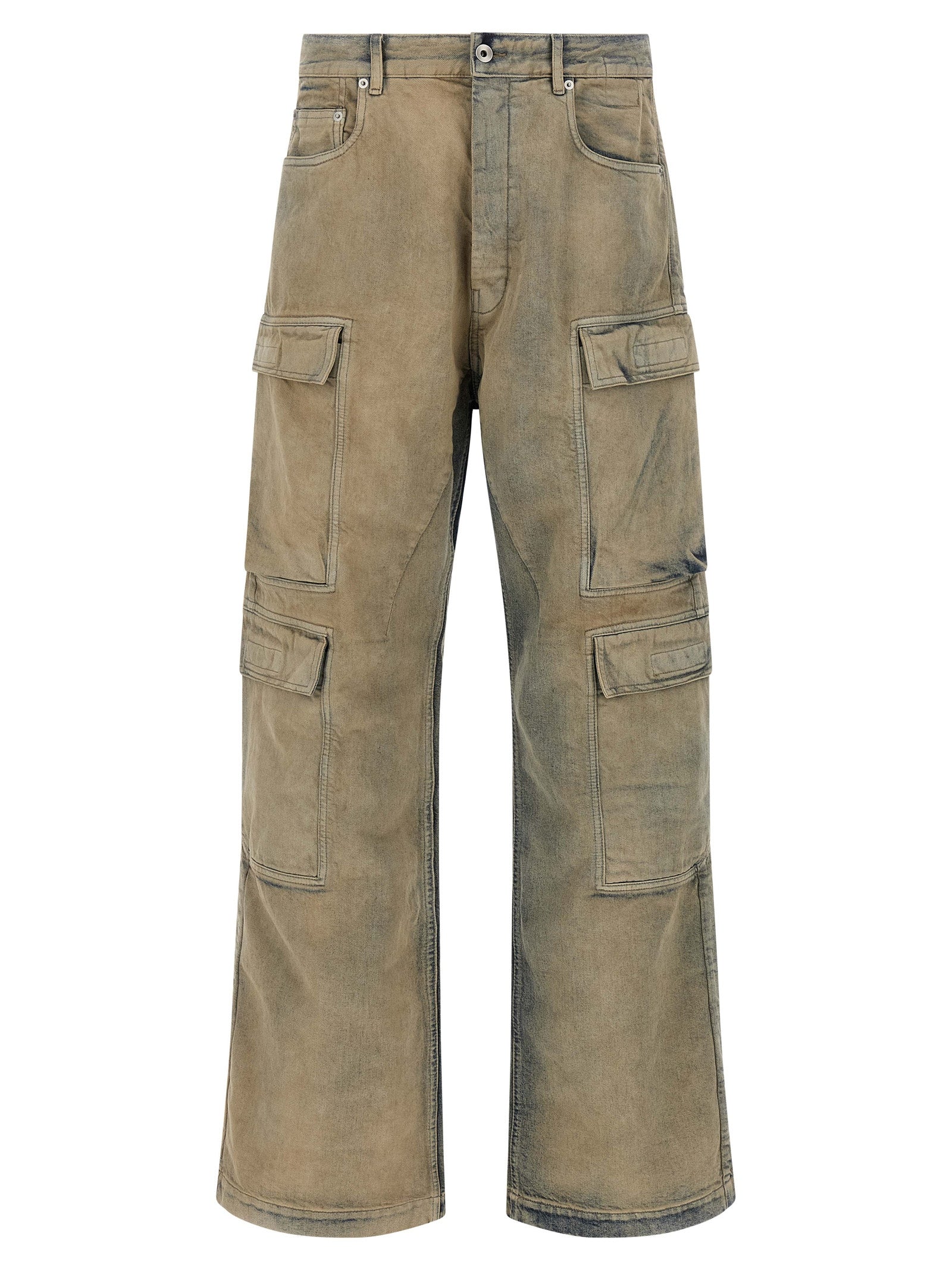 DRKSHDW Beige Cotton Cargo Men's Pants