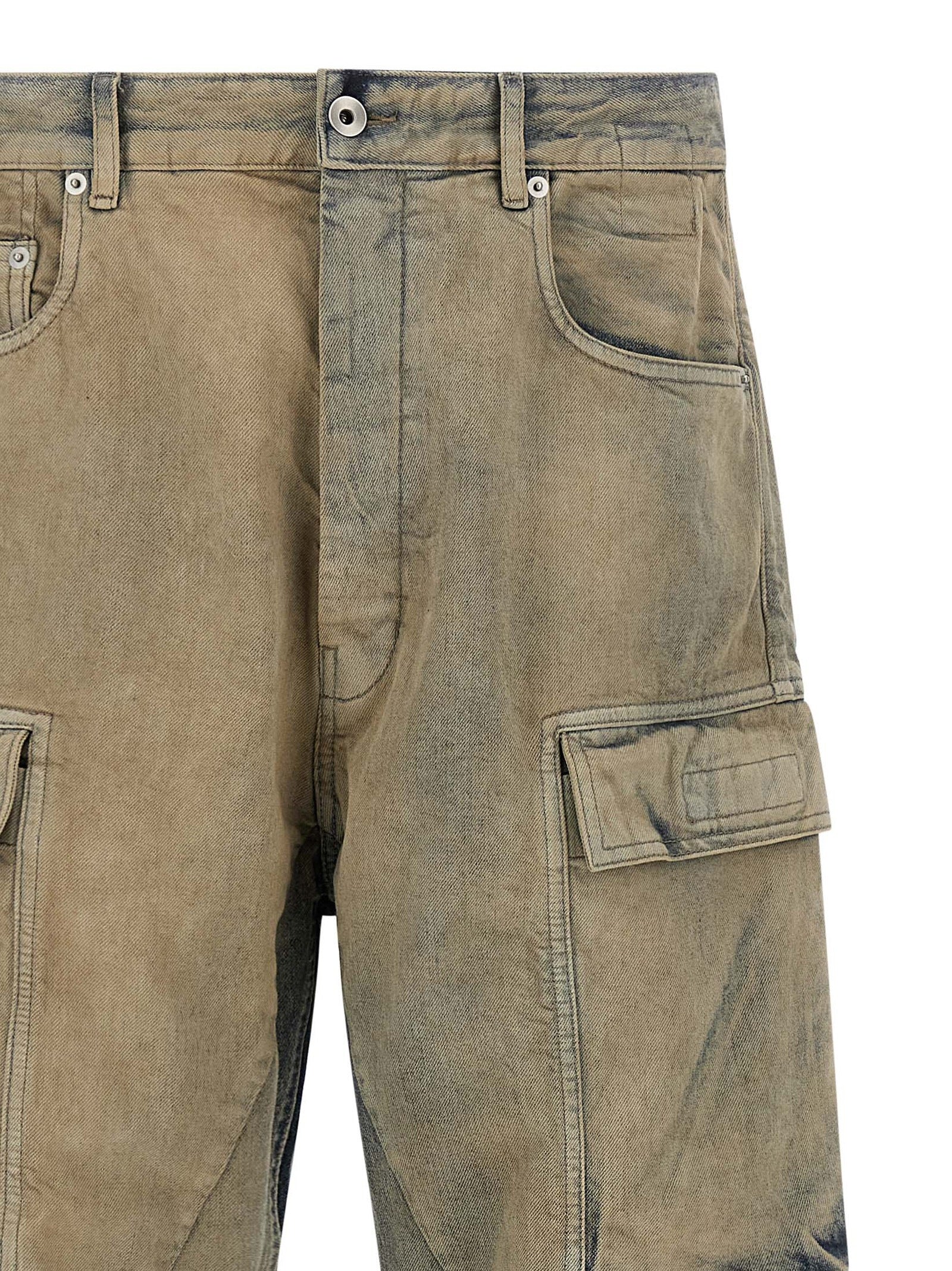 DRKSHDW Beige Cotton Cargo Men's Pants