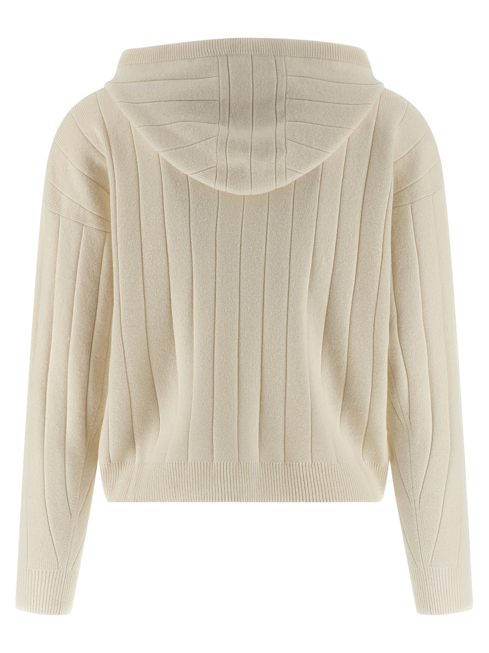 Max Mara White Cashmere Women's Cardigan