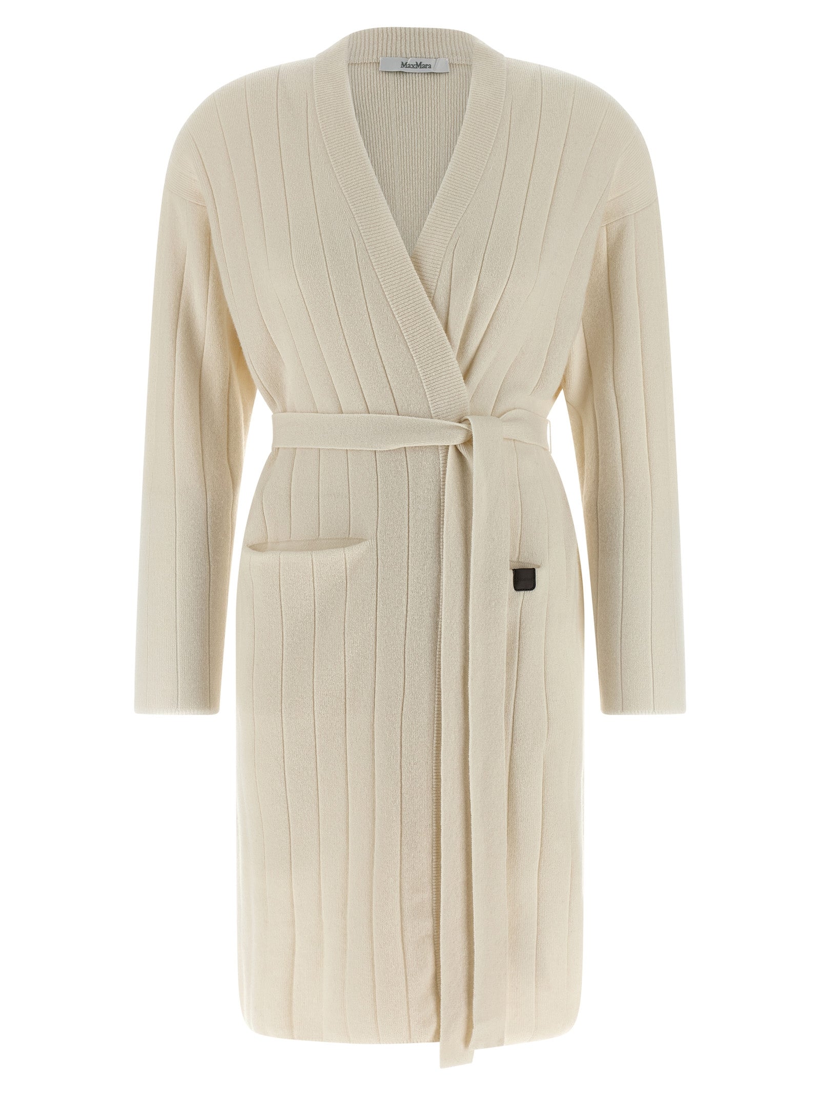 Max Mara White Cashmere Women's Cardigan