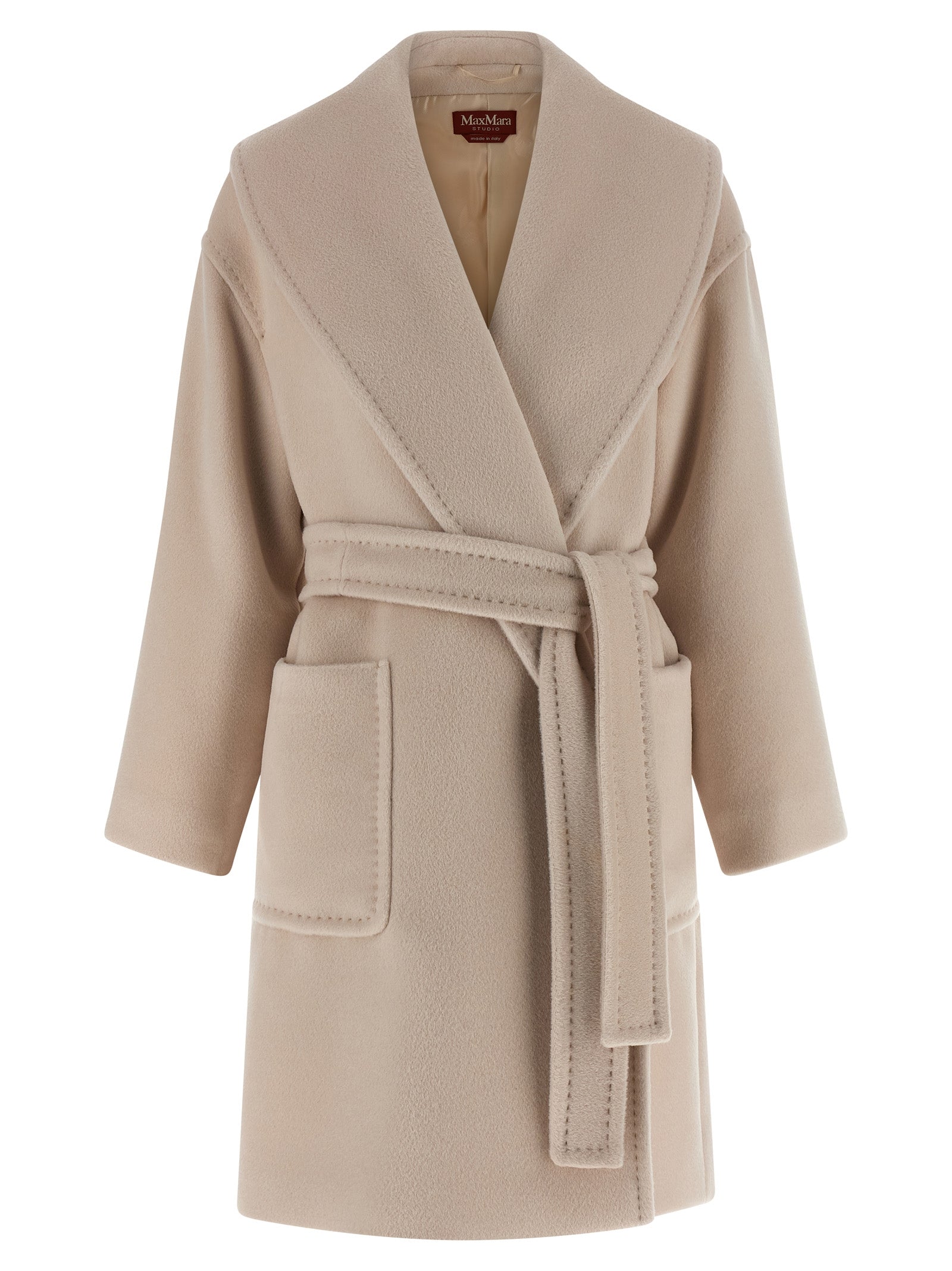 Max Mara Beige Wool Women's Coat