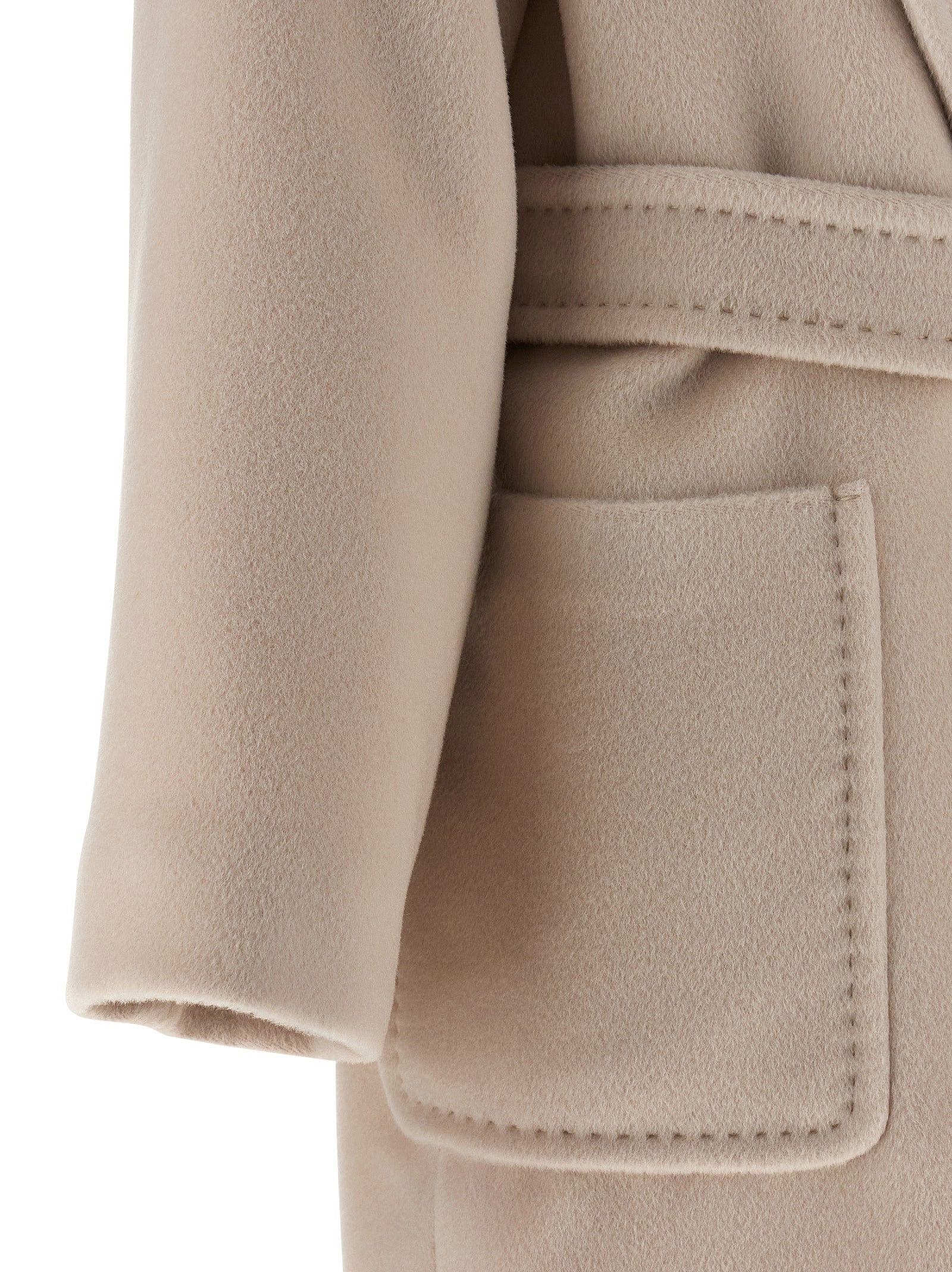Max Mara Beige Wool Women's Coat