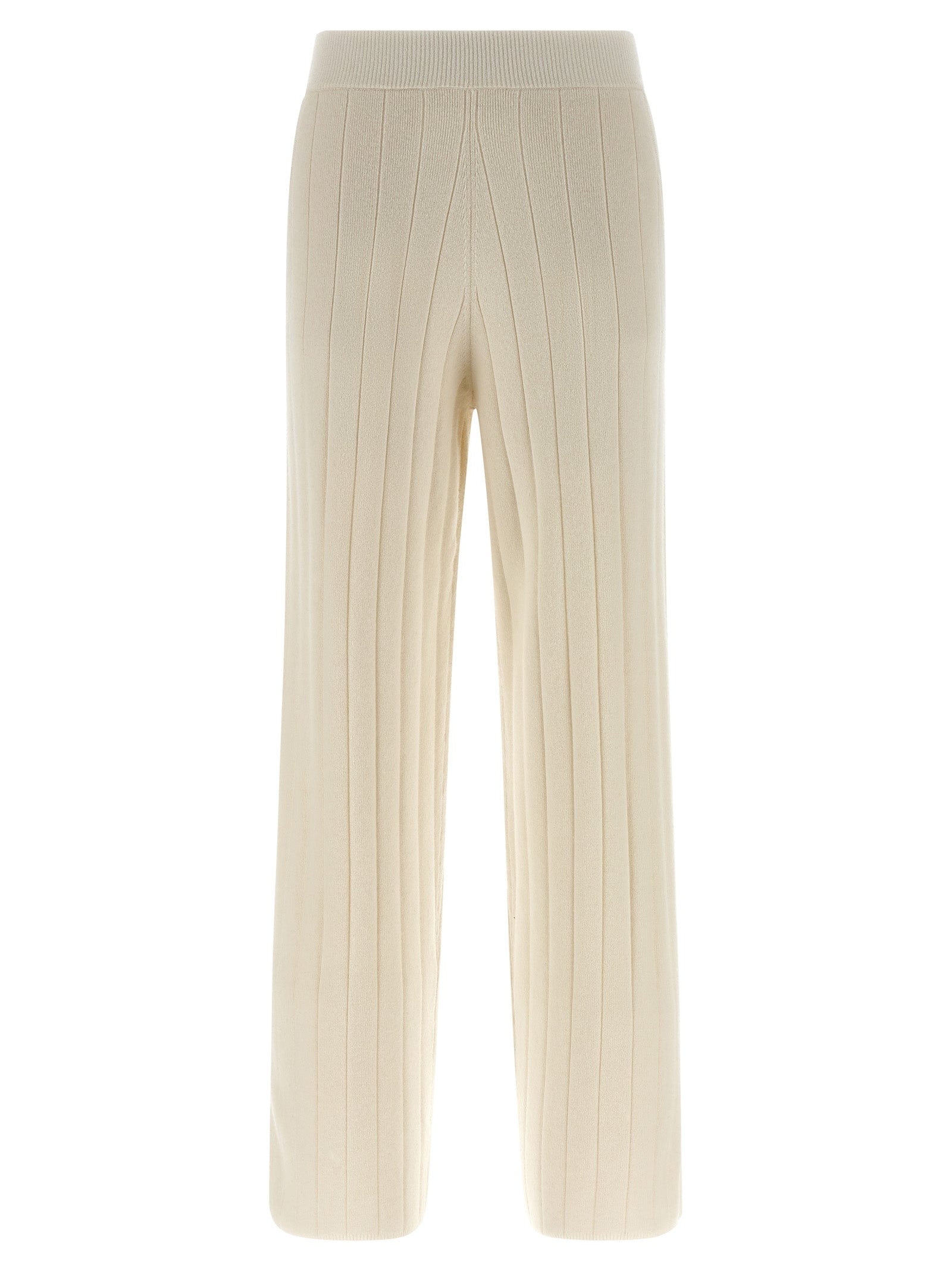 Max Mara White Cashmere Joggers (Workout Women's Pants)