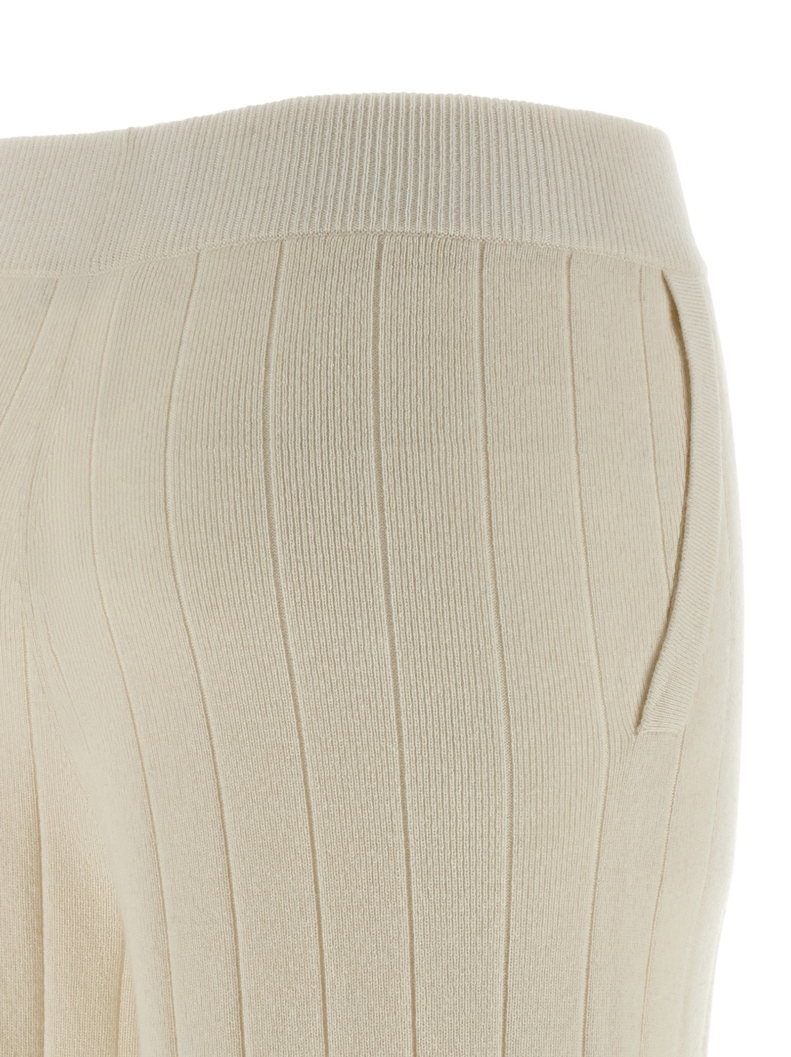 Max Mara White Cashmere Joggers (Workout Women's Pants)