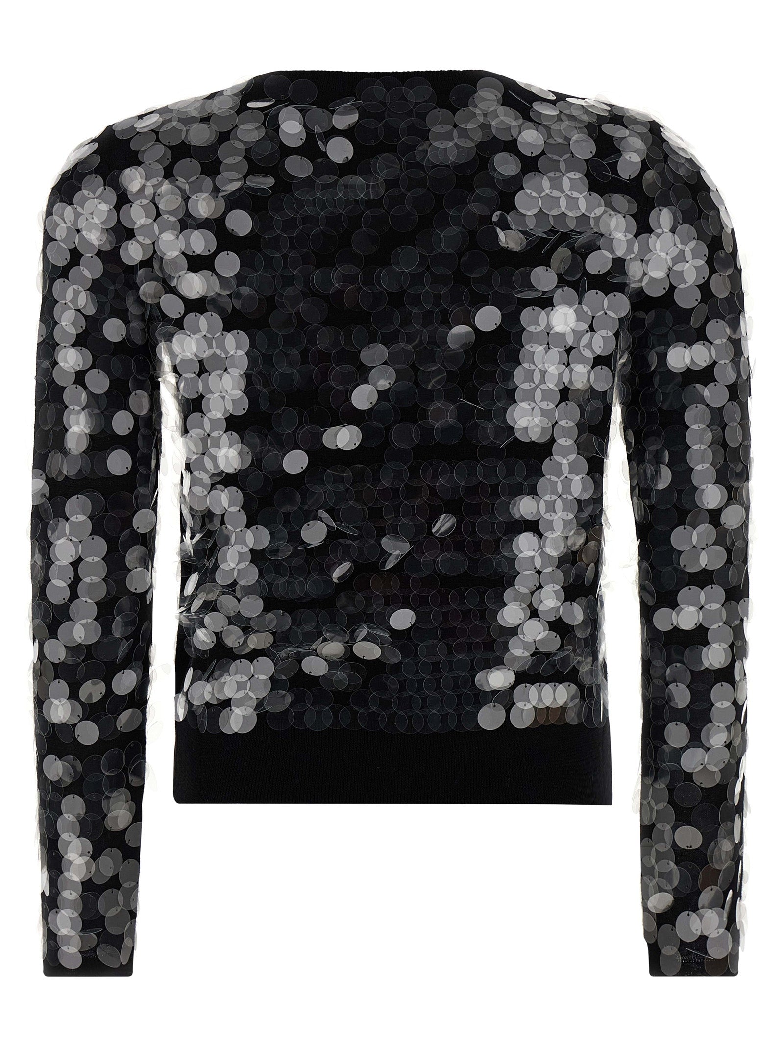 Max Mara Black Virgin Wool Women's Cardigan