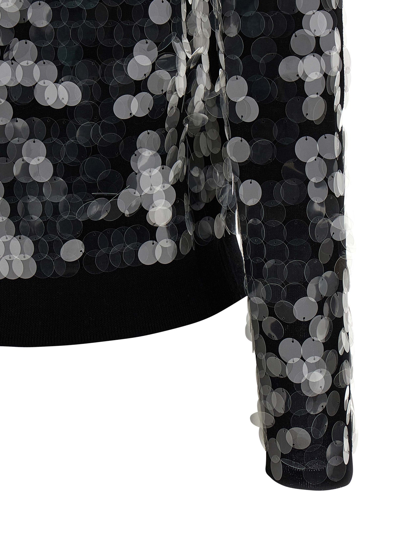 Max Mara Black Virgin Wool Women's Cardigan