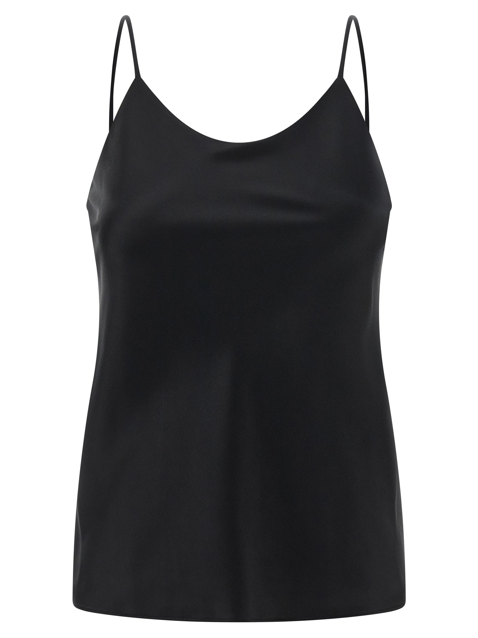Max Mara Black Silk Tank Women's Tops
