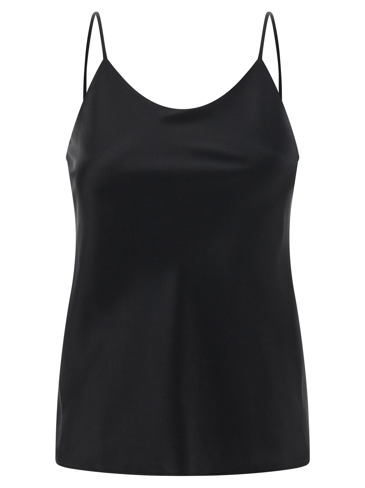 Max Mara Black Silk Tank Women's Tops