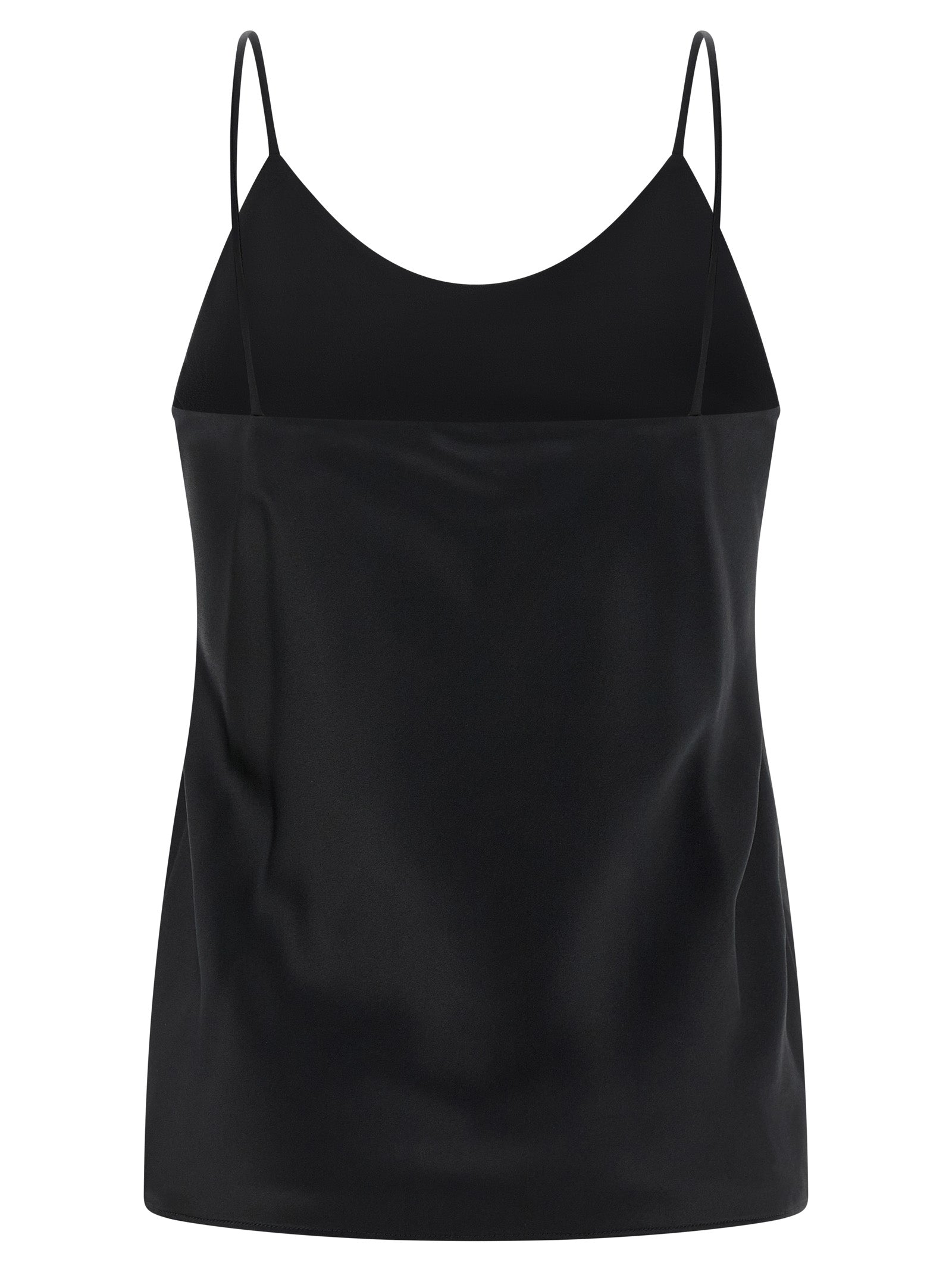 Max Mara Black Silk Tank Women's Tops