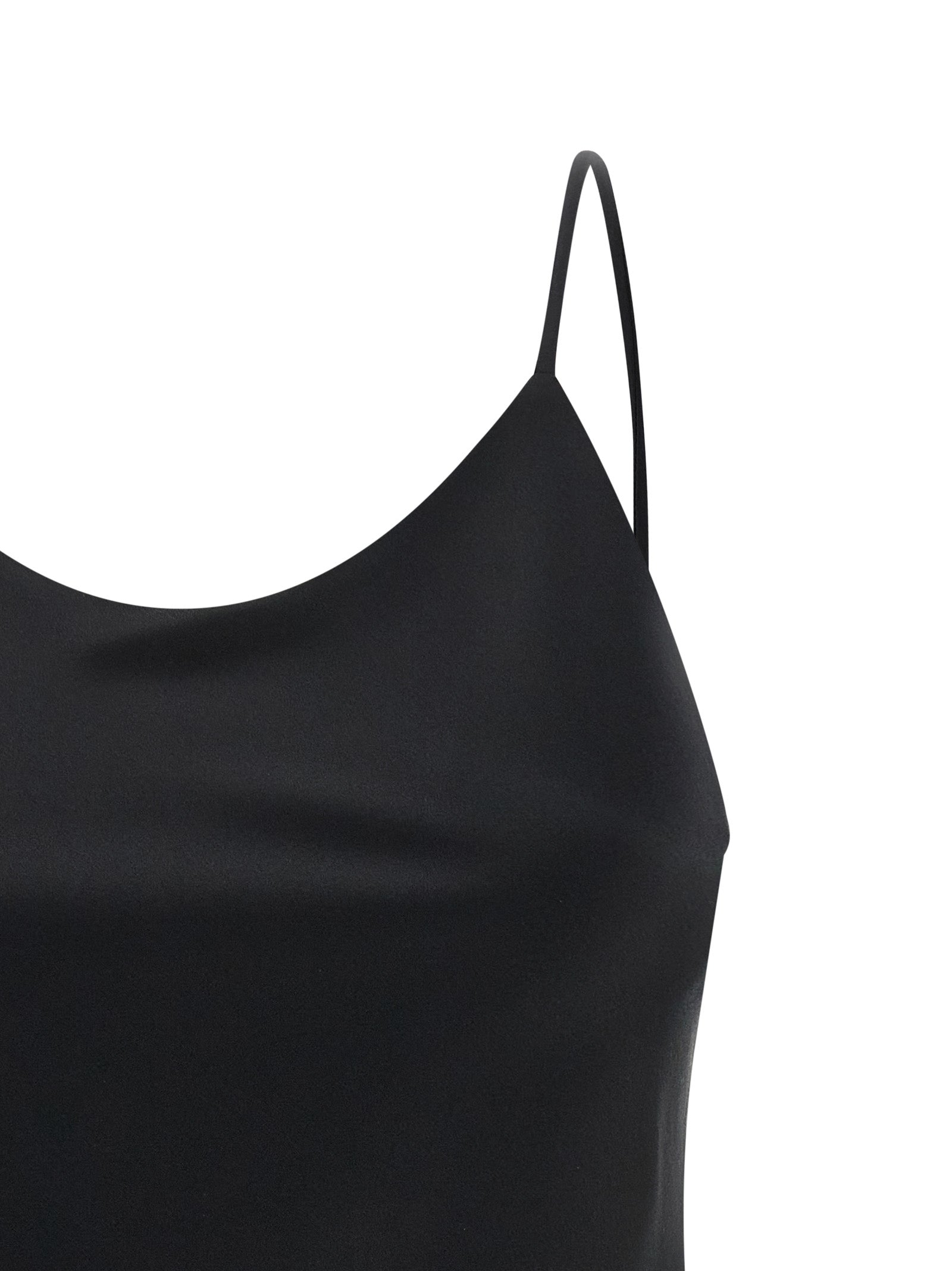 Max Mara Black Silk Tank Women's Tops