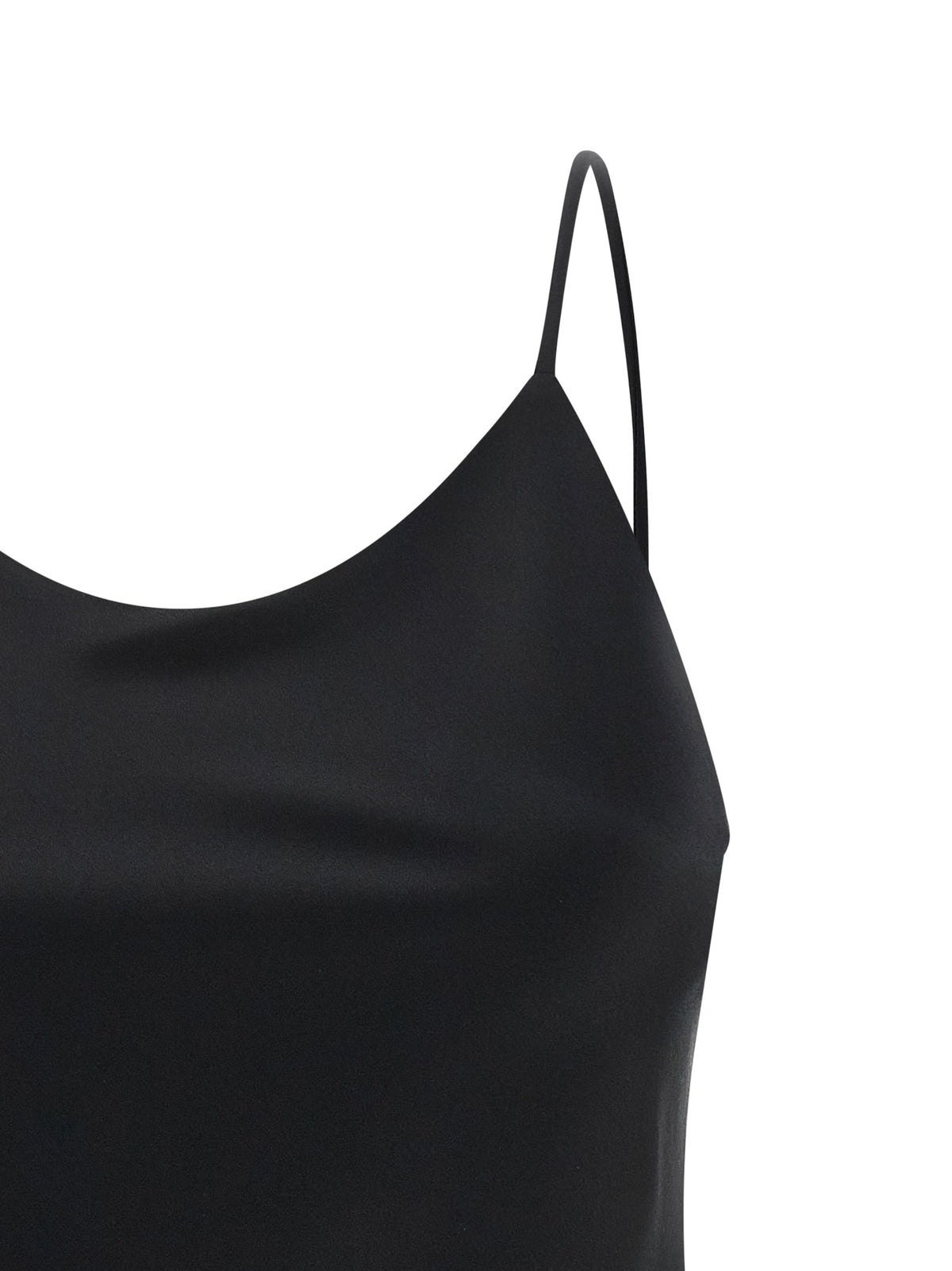 Max Mara Black Silk Tank Women's Tops
