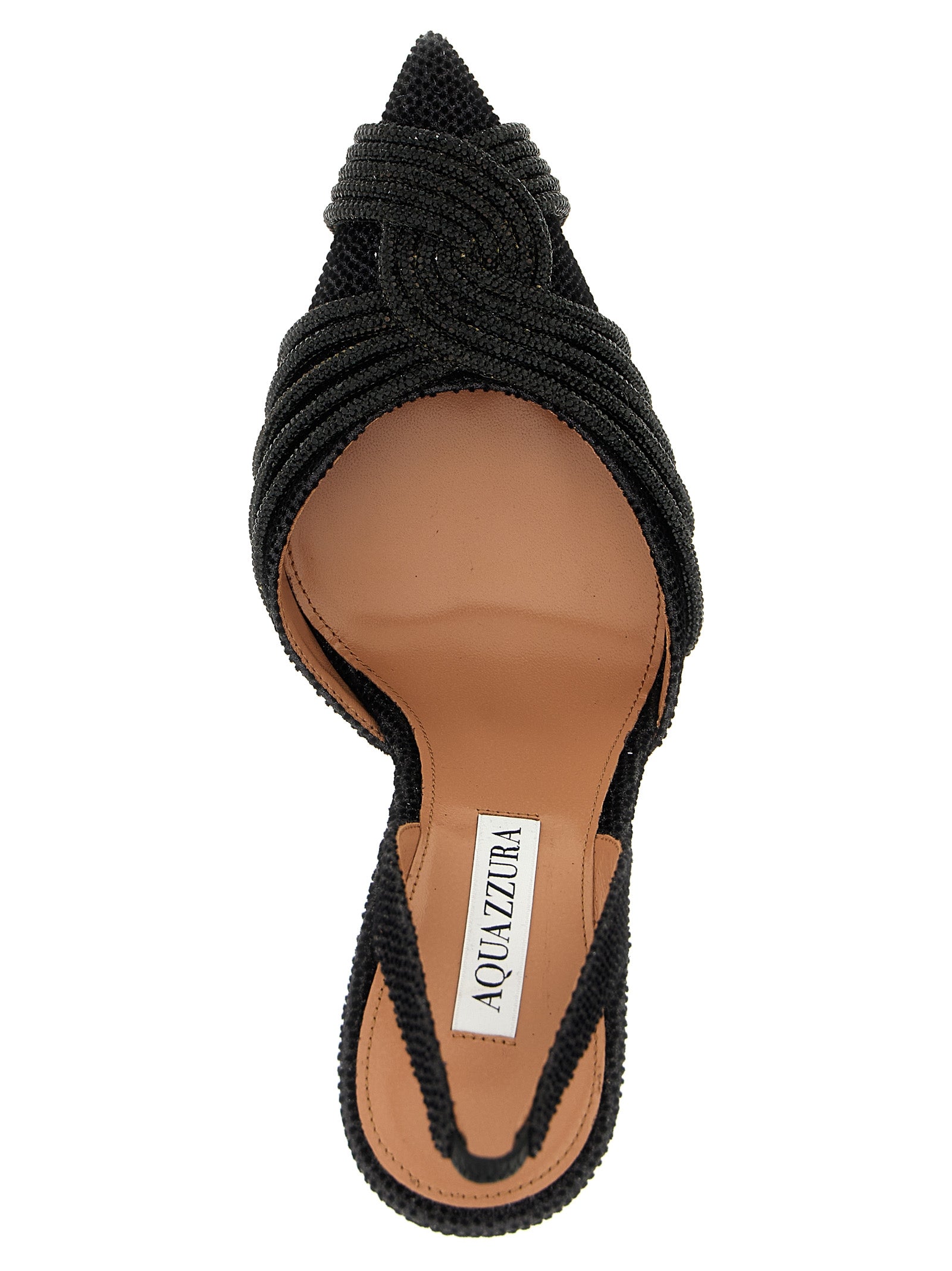 Aquazzura Black Textile High Heel Women's Pumps