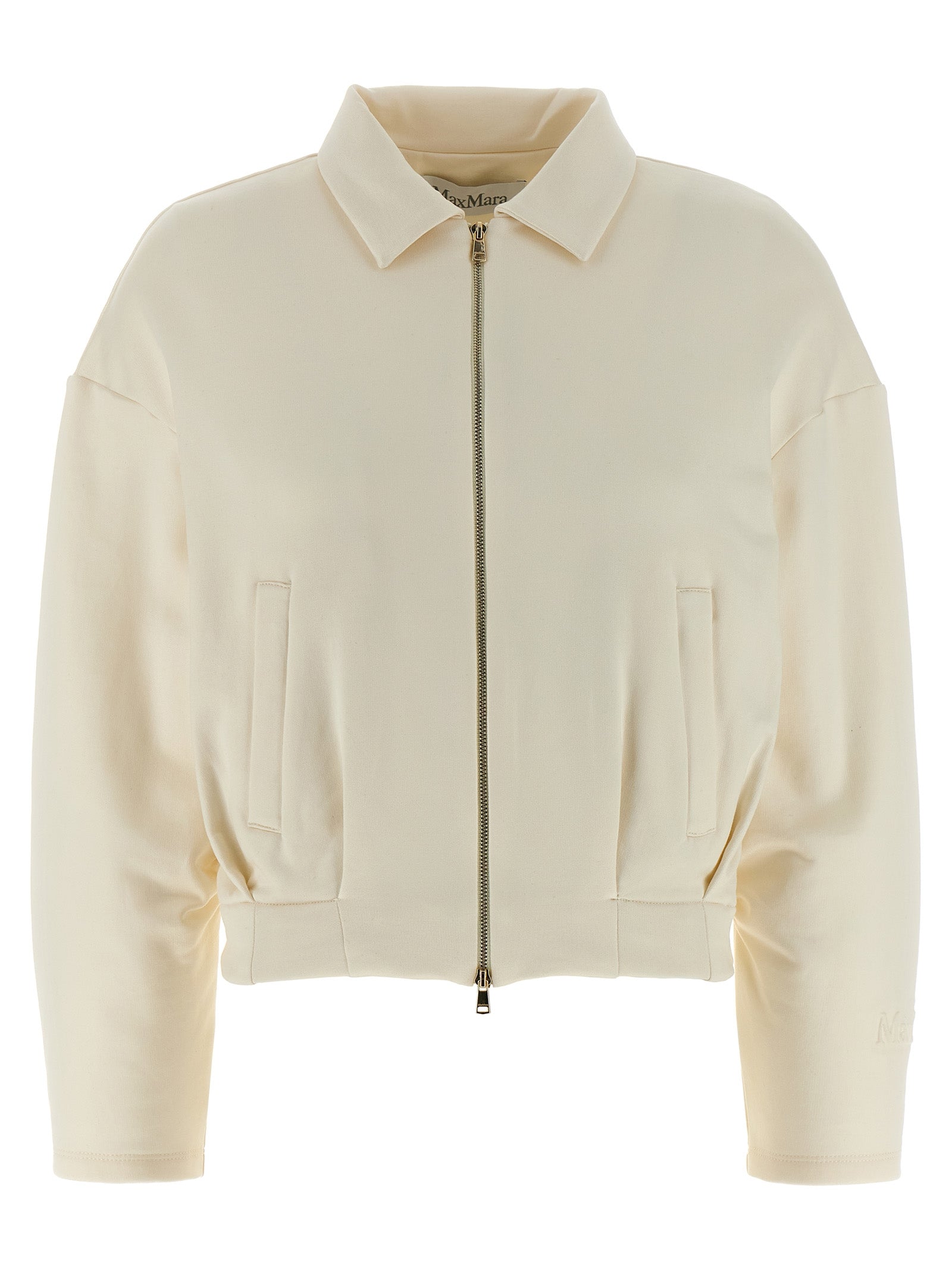Max Mara White Silk Women's Sweatshirt