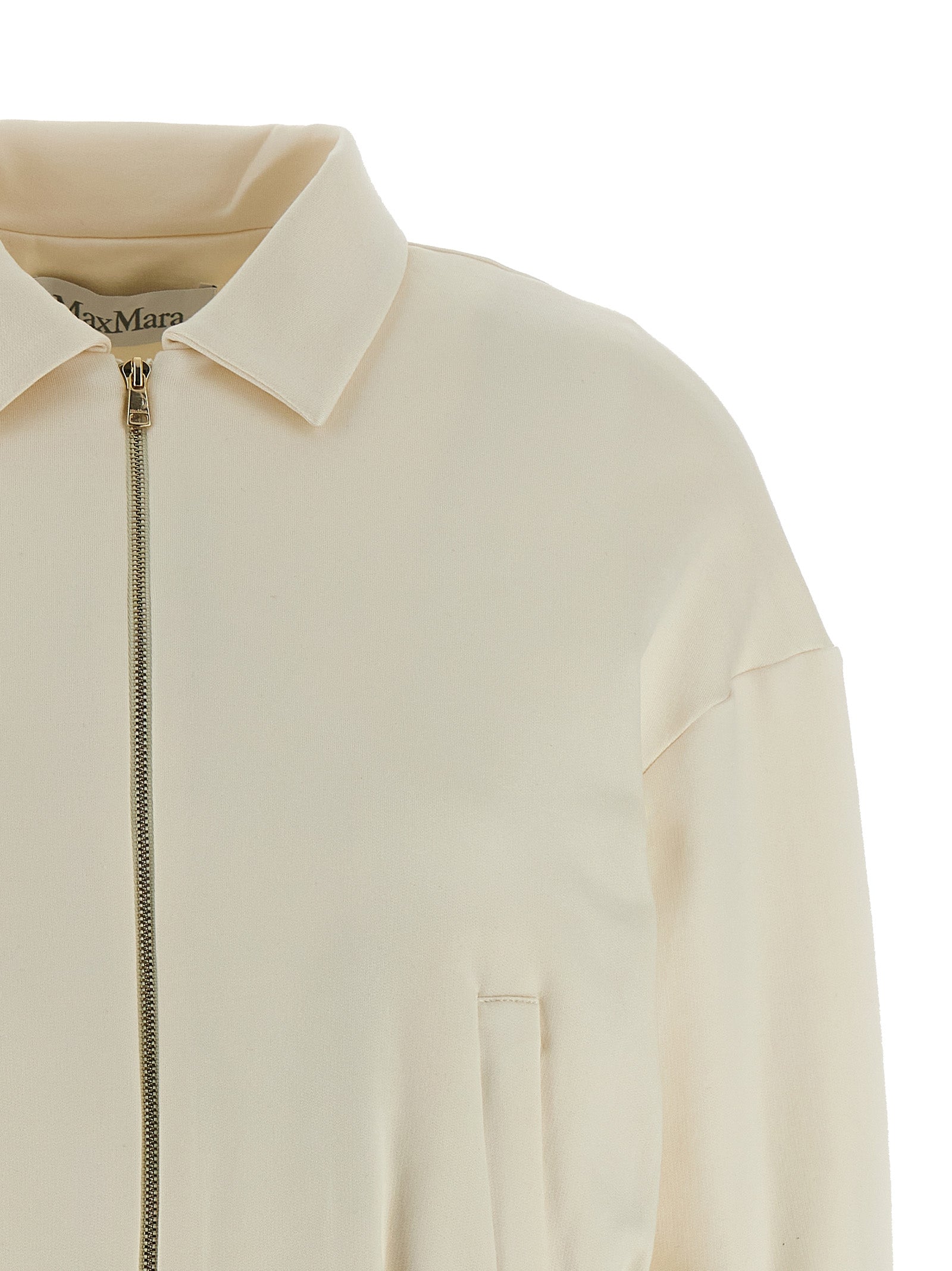 Max Mara White Silk Women's Sweatshirt