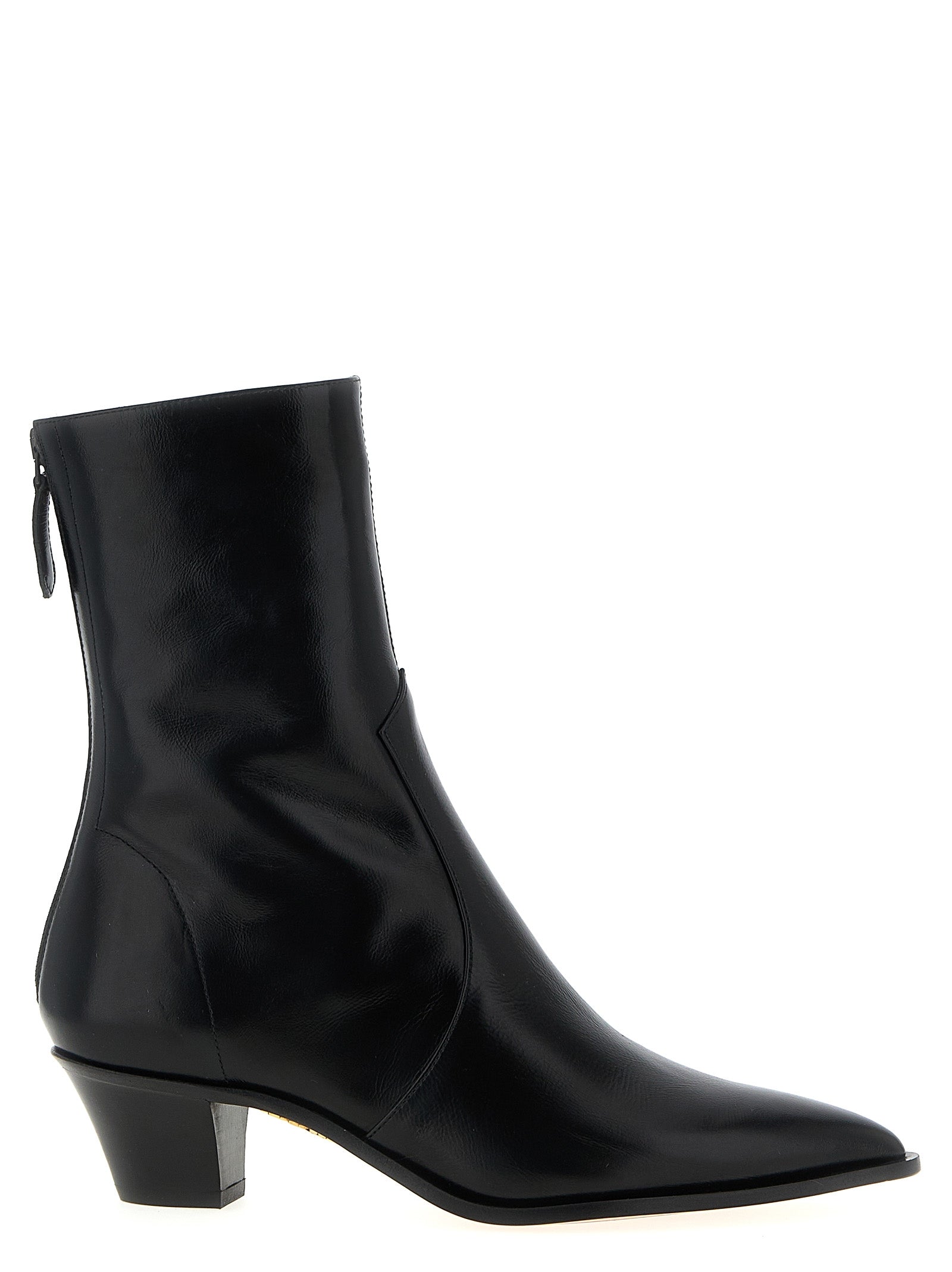 Aquazzura Black Calfskin Chelsea Women's Boots