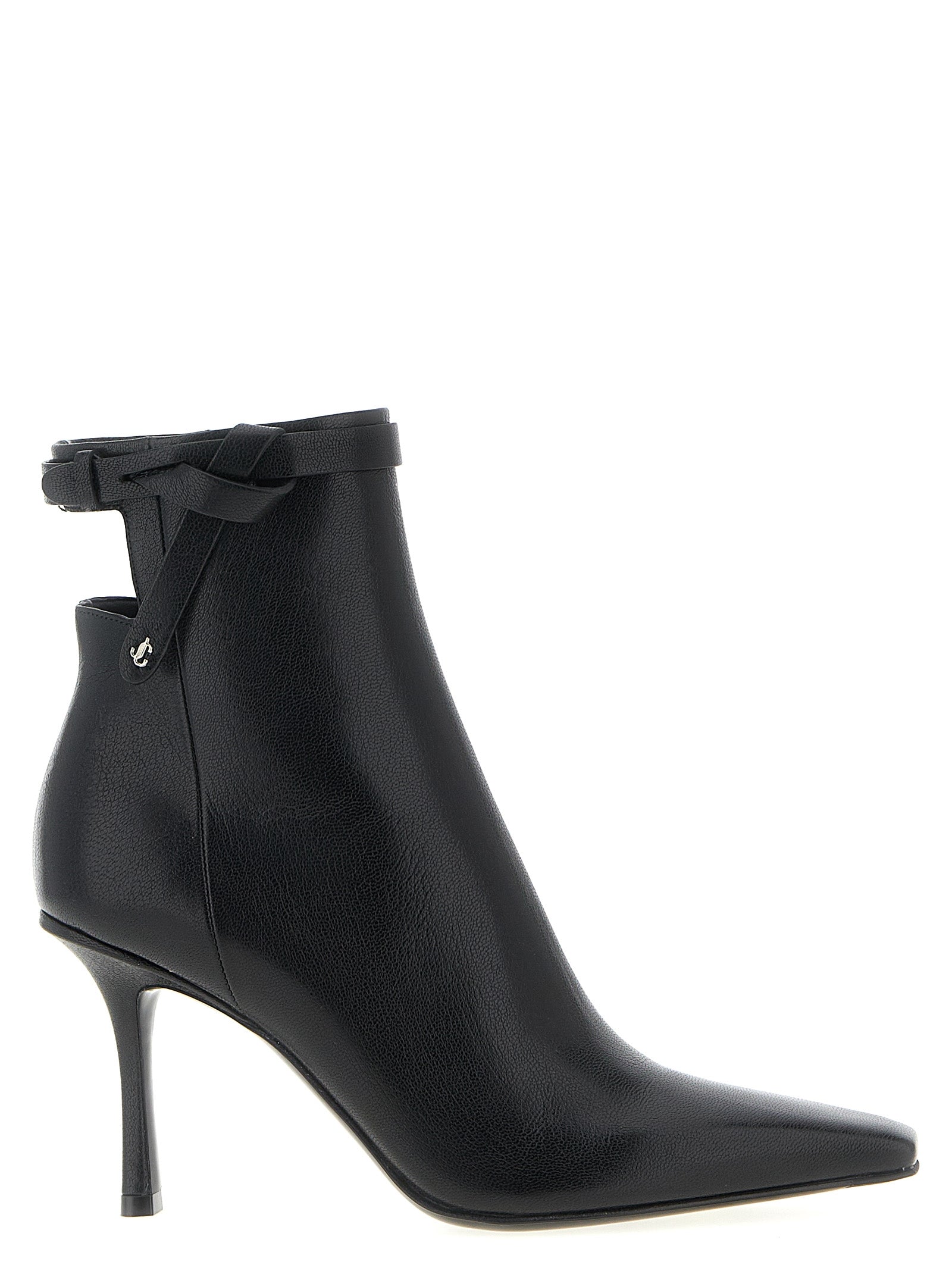 Jimmy Choo Black Leather Ankle Women's Boots