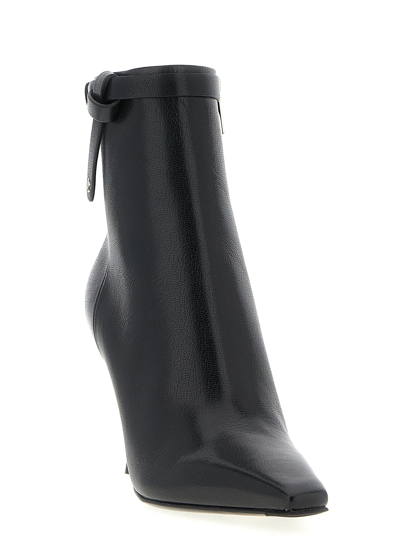 Jimmy Choo Black Leather Ankle Women's Boots
